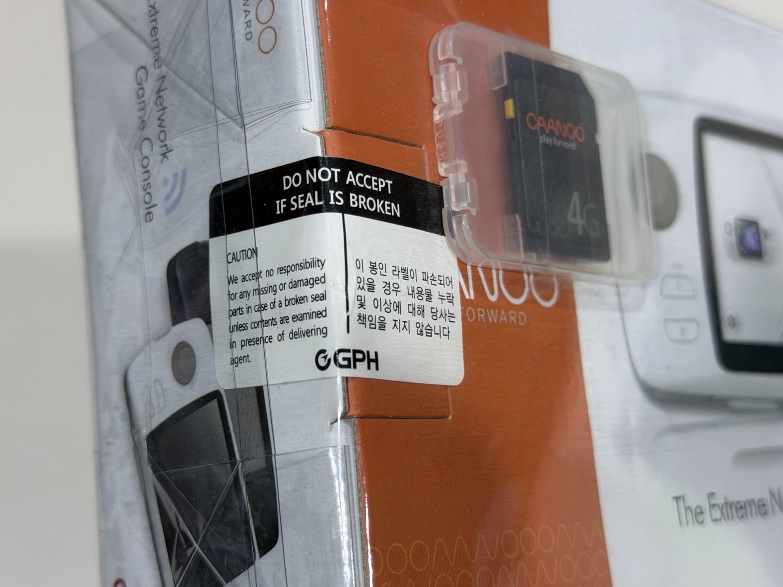 ULTRA RARE SEALED GPH CAANOO Korean Made Korea Handheld Portable Console NEW