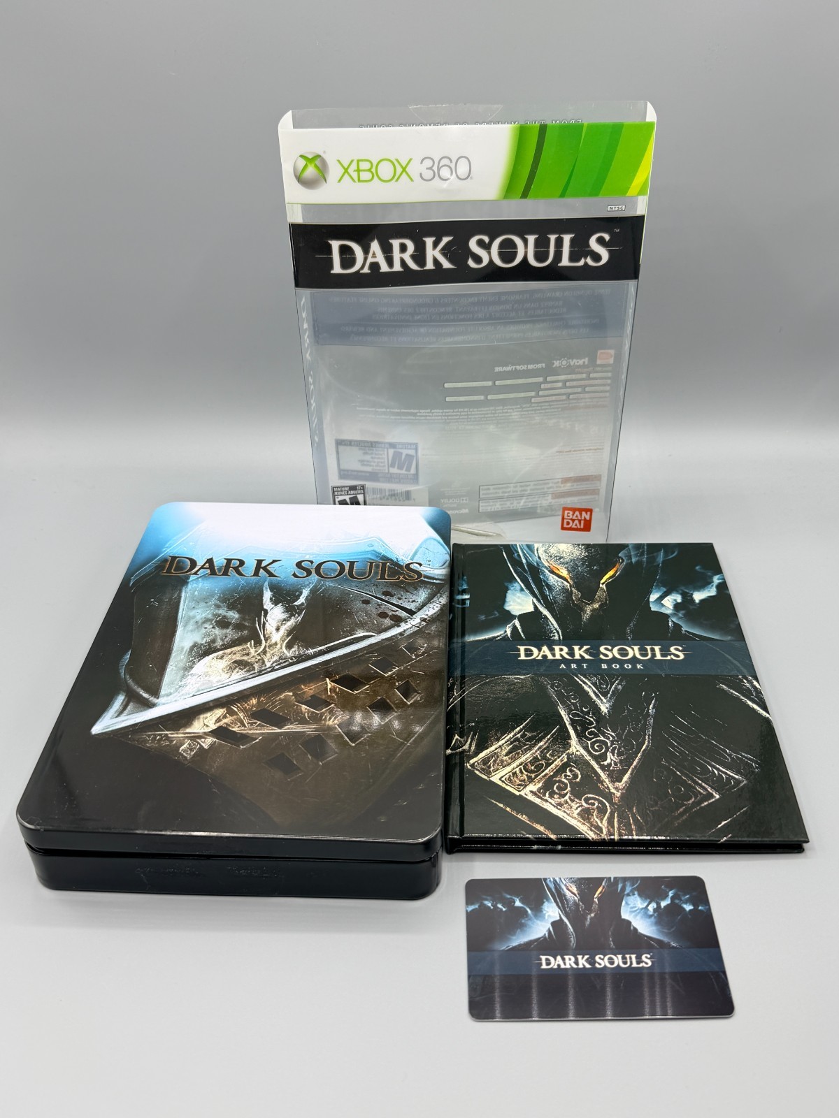 Dark Souls Limited Edition Microsoft Xbox 360 Tin Artbook Card NO GAME