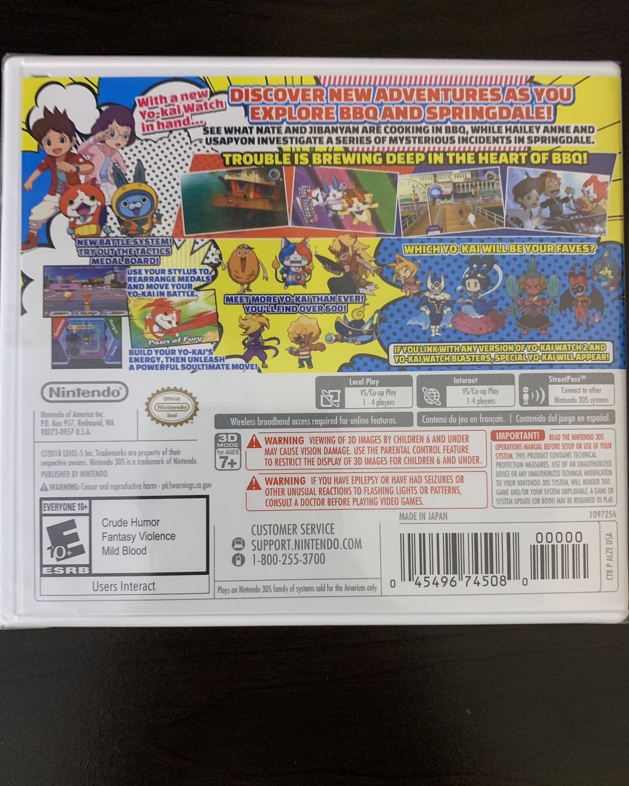 Yo-kai Watch 1, 2, 3 Games (Nintendo 3DS)