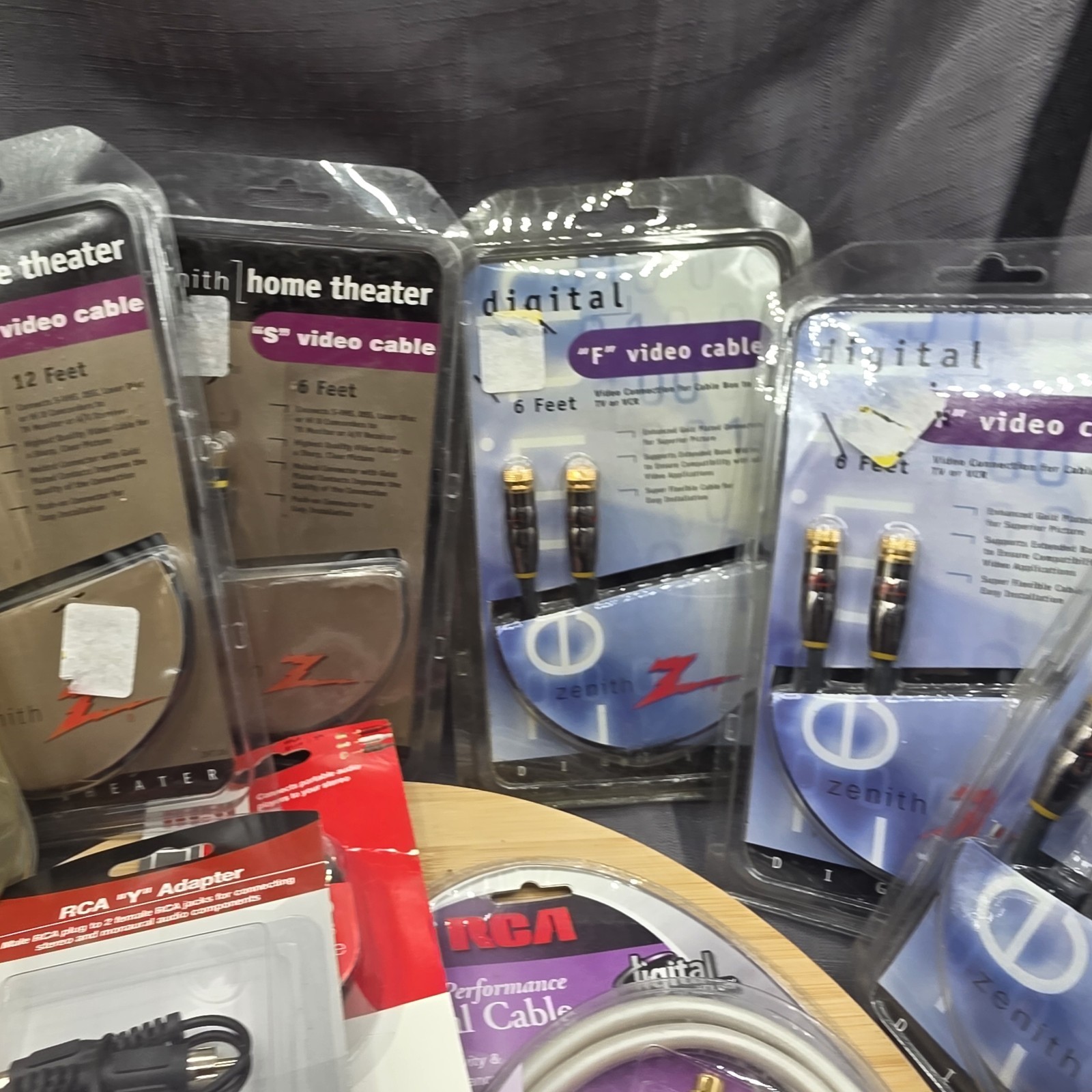 NOS Lot Of 12 F & S Video, Y Adapters, 3.5mm, And HDMI Cables