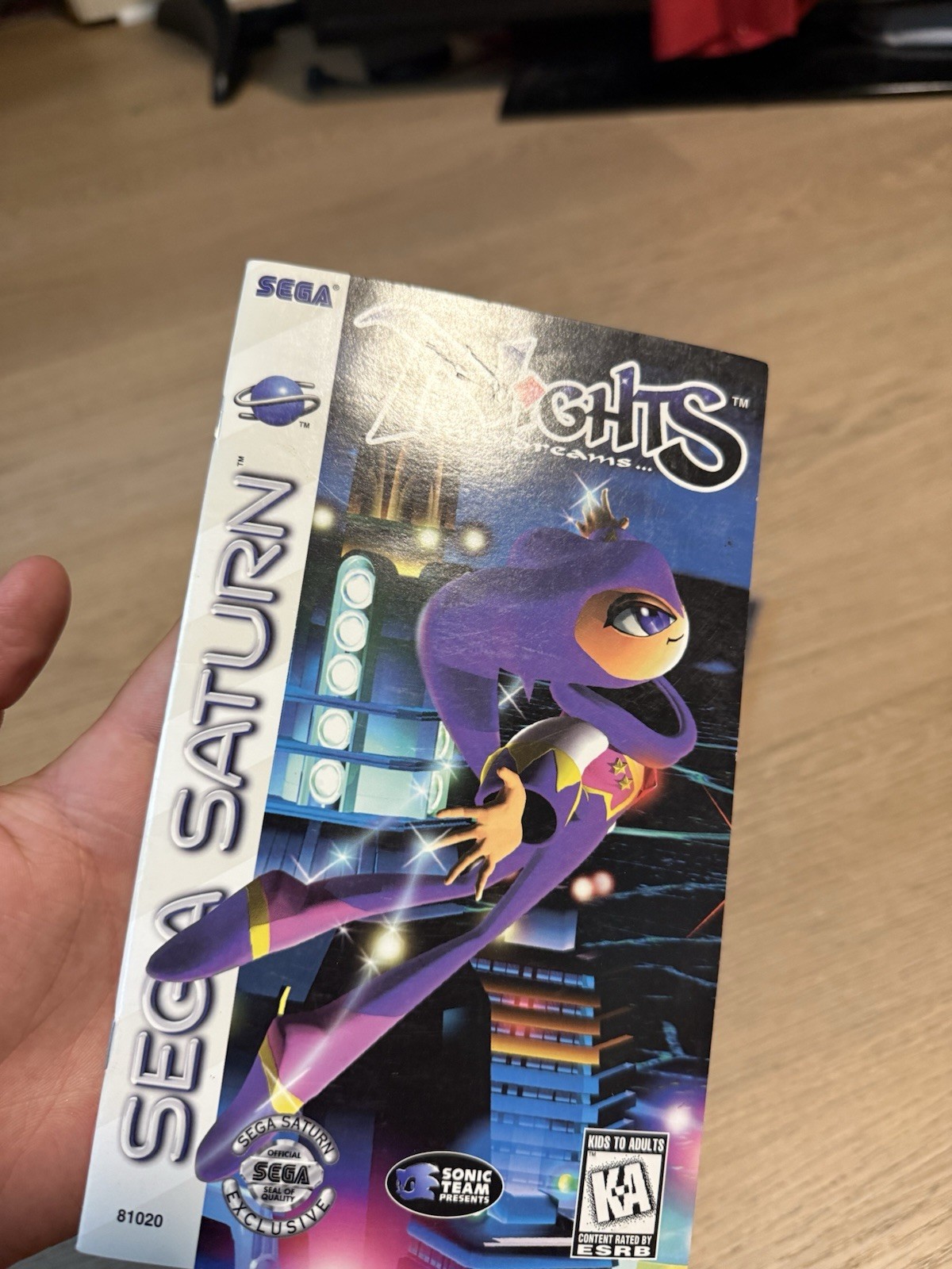 Nights Into Dreams – Sega Saturn (Not for Resale Version) US With Manual Tested