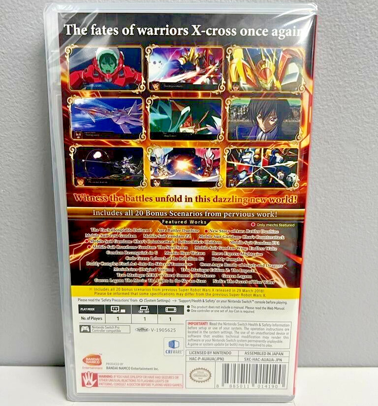 Super Robot Wars T + V + X [Multi-Language] Switch New Game Bundle Special