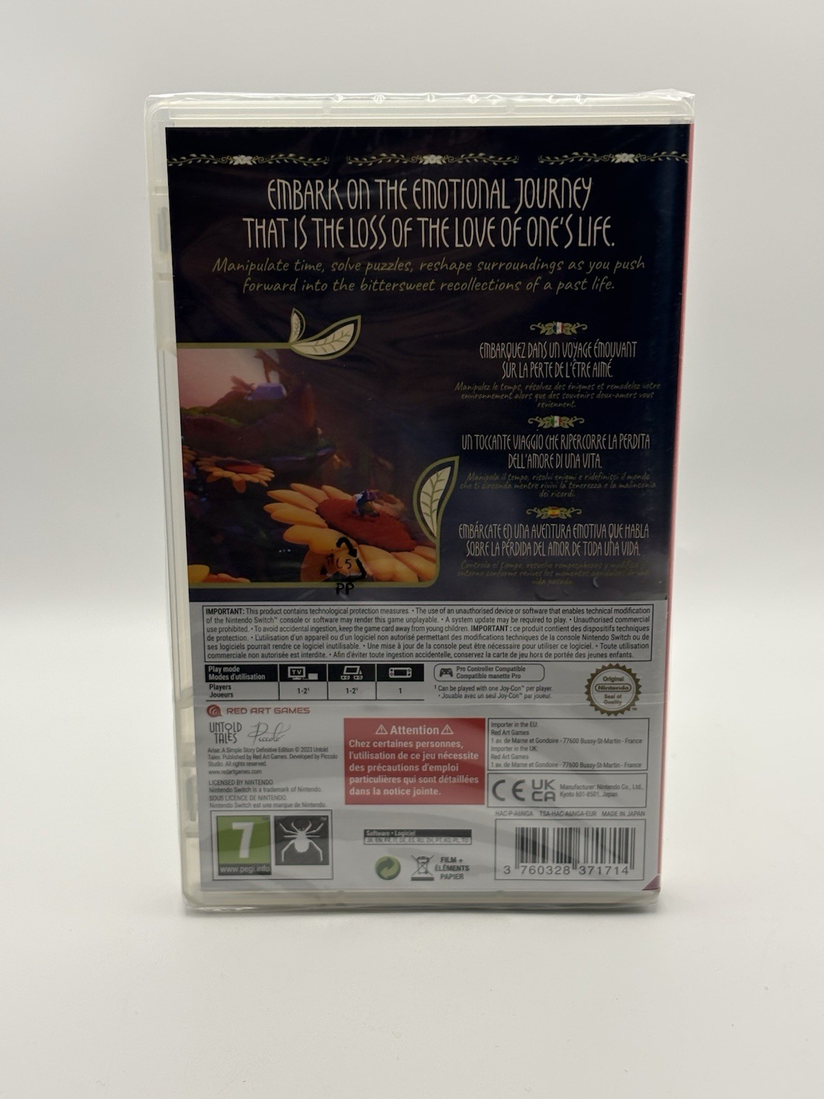 Arise A Simple Story Definitive Edition Switch New Sealed Red Art Games PEGI