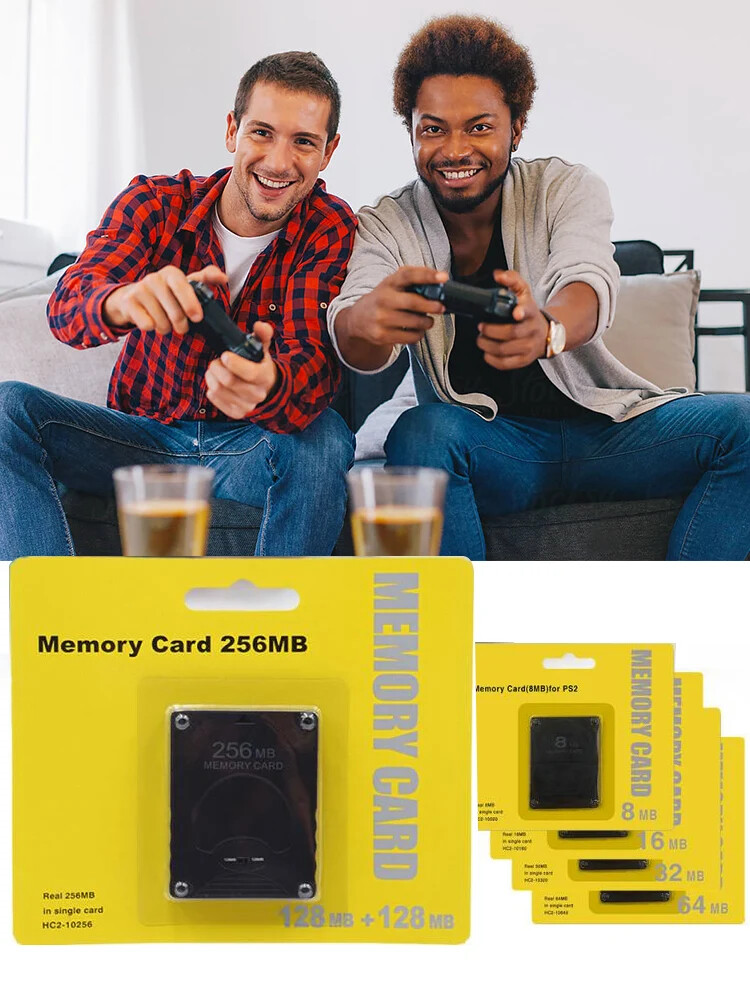 Premium 64 128 256 MB Memory Card Expansion Suitable for Micro SD for Sony PS2