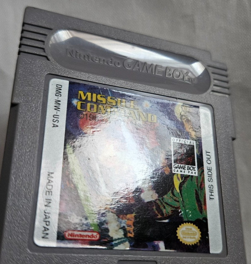 Missile Command Cartridge Only Authentic Nintendo Game Boy 1991 GameBoy Accolade
