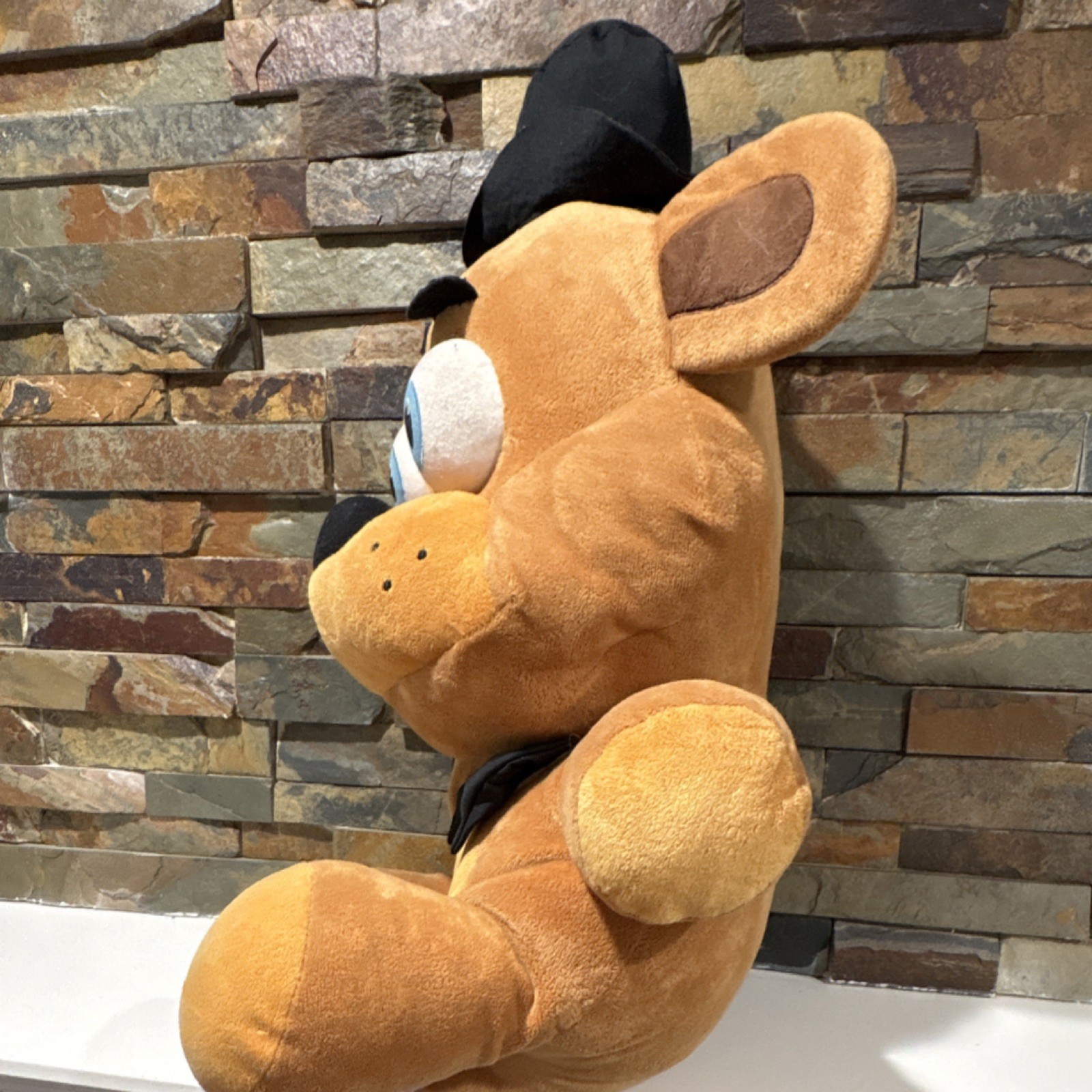 Freddy Fazbear Plush Doll Soft Toy Five Nights at Freddy’s Black Hat Bow Tie