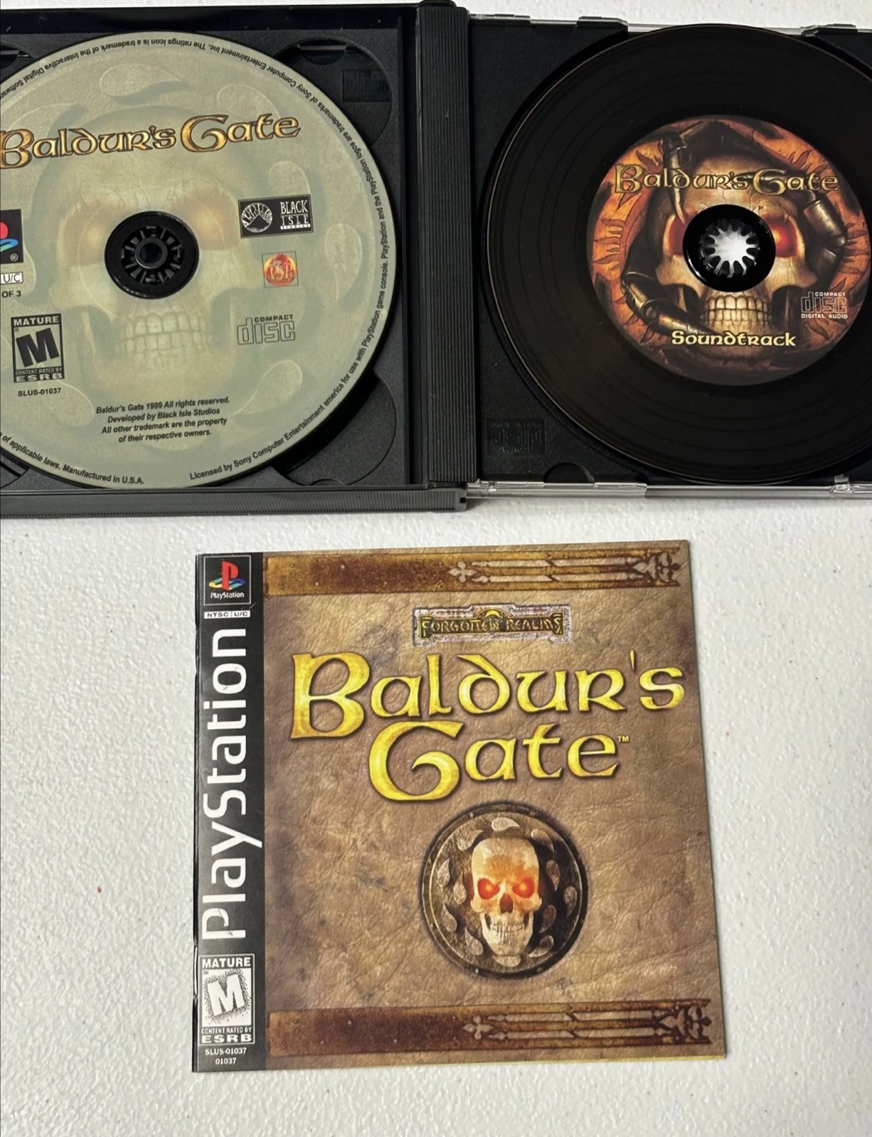 Baldur’s Gate PlayStation 1 Game W/ memory card