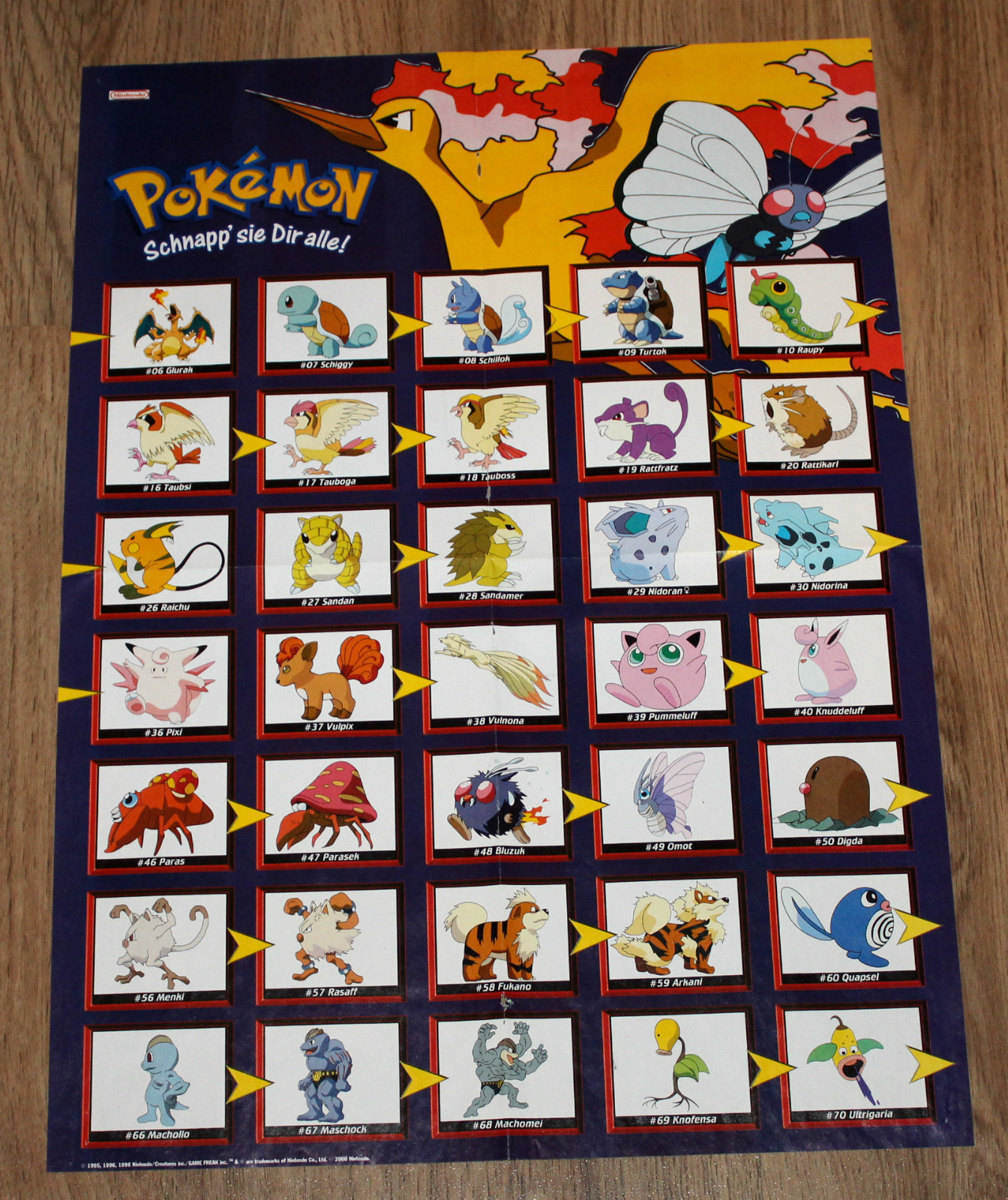 2000 Nintendo Mario Tennis / Pokemon very rare Poster 56x40cm