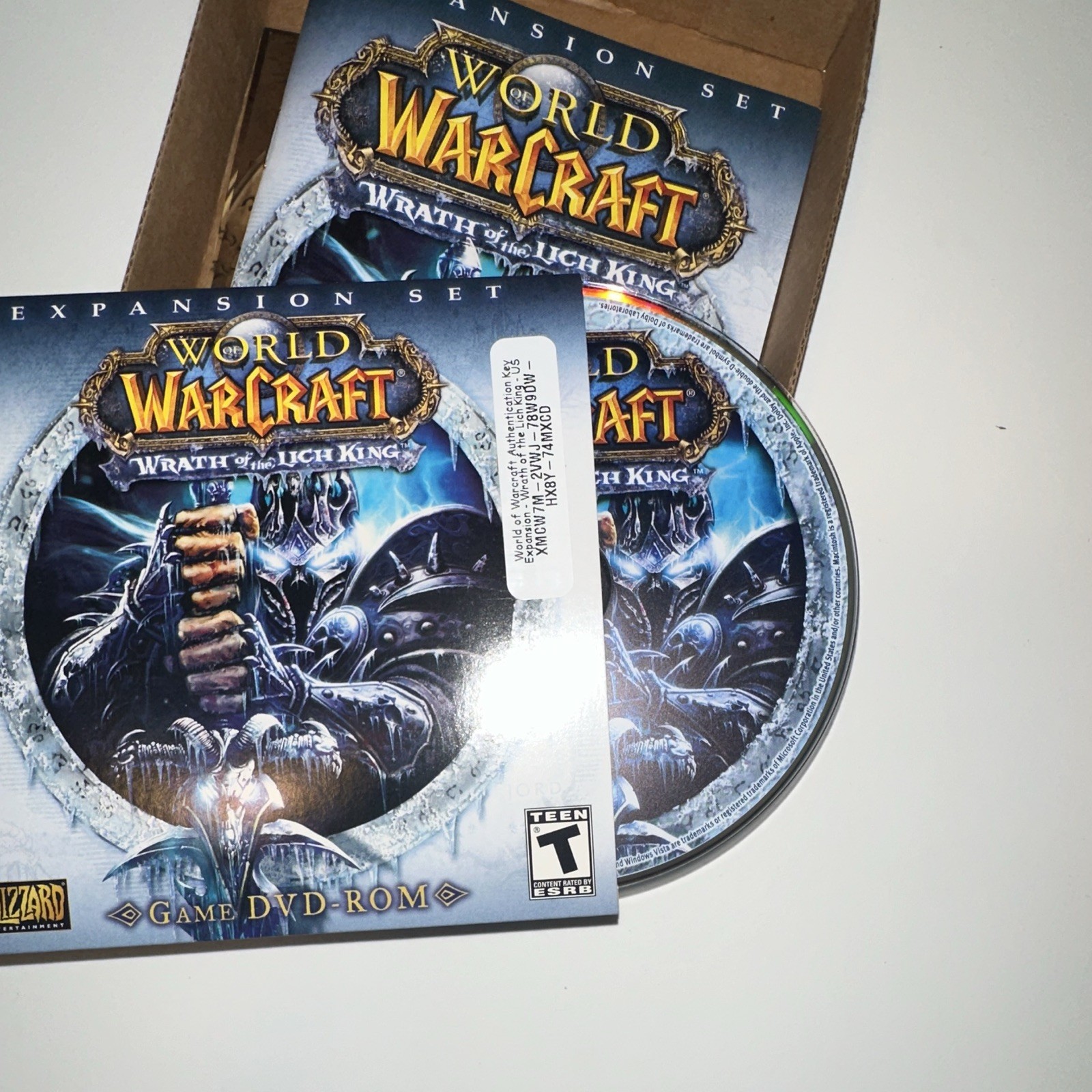 Blizzard World of Warcraft Wrath of the Lich King Expansion PC DVD-ROM w/ Pass