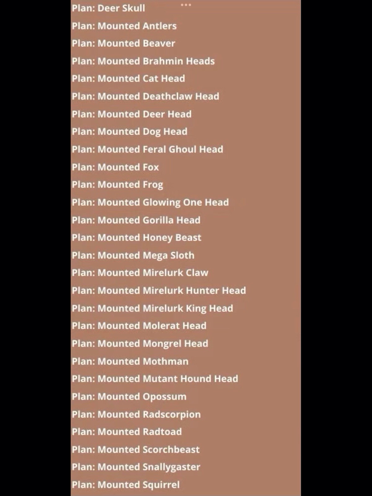 (Xbox) All Mounted Holiday Scorched Plans – 28 Plans Total
