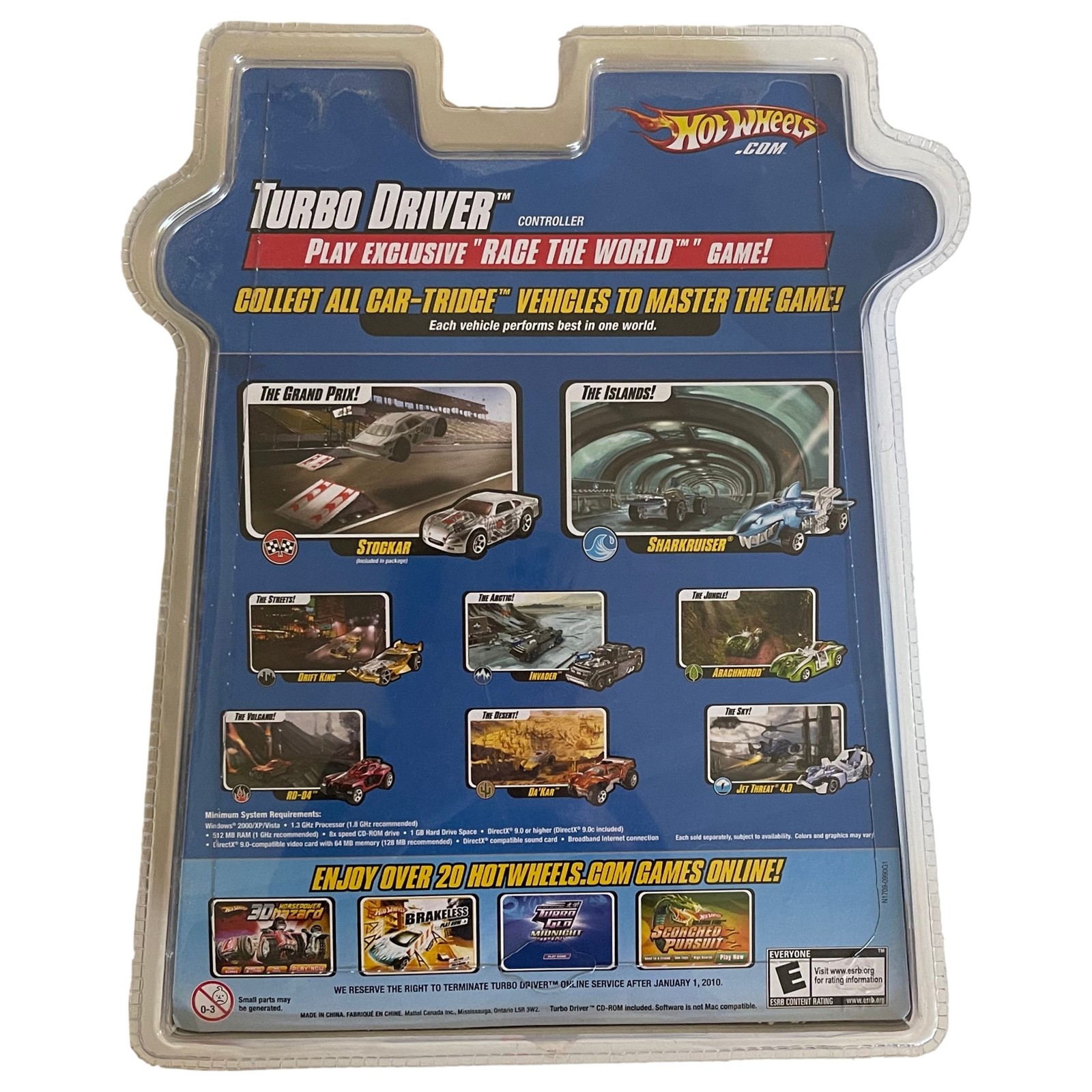 Mattel Hot Wheels Turbo Driver Video Game Controller with Vehicle