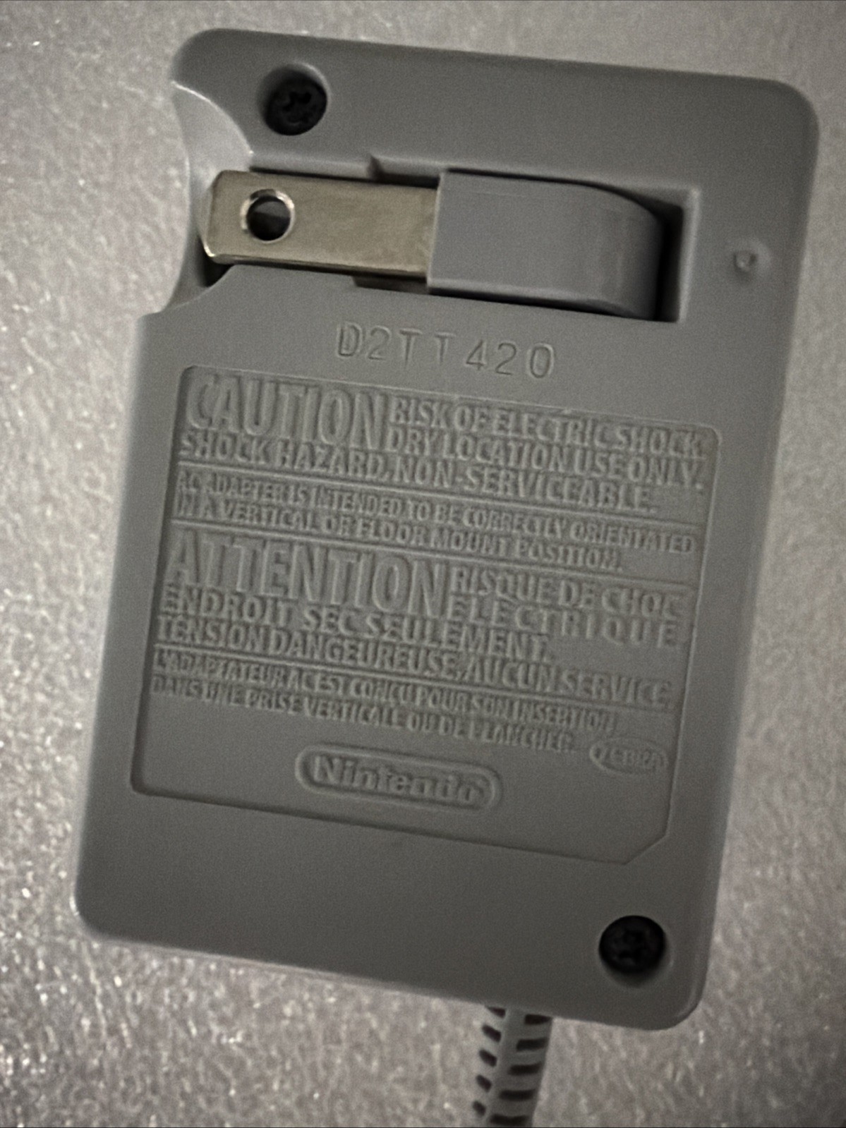 Nintendo 3DS AC Adapter Authentic Official OEM (WAP-002 USA) DSi/DSi/3DS/XL