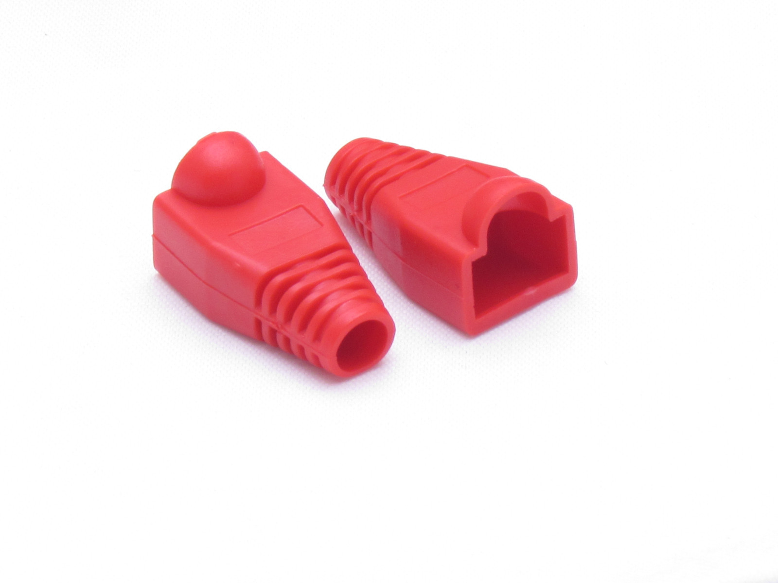 Lot 50 x Red Plug End Cap Boot Cable CAT5 CAT5E CAT6 RJ45 8P8C Connector Modular