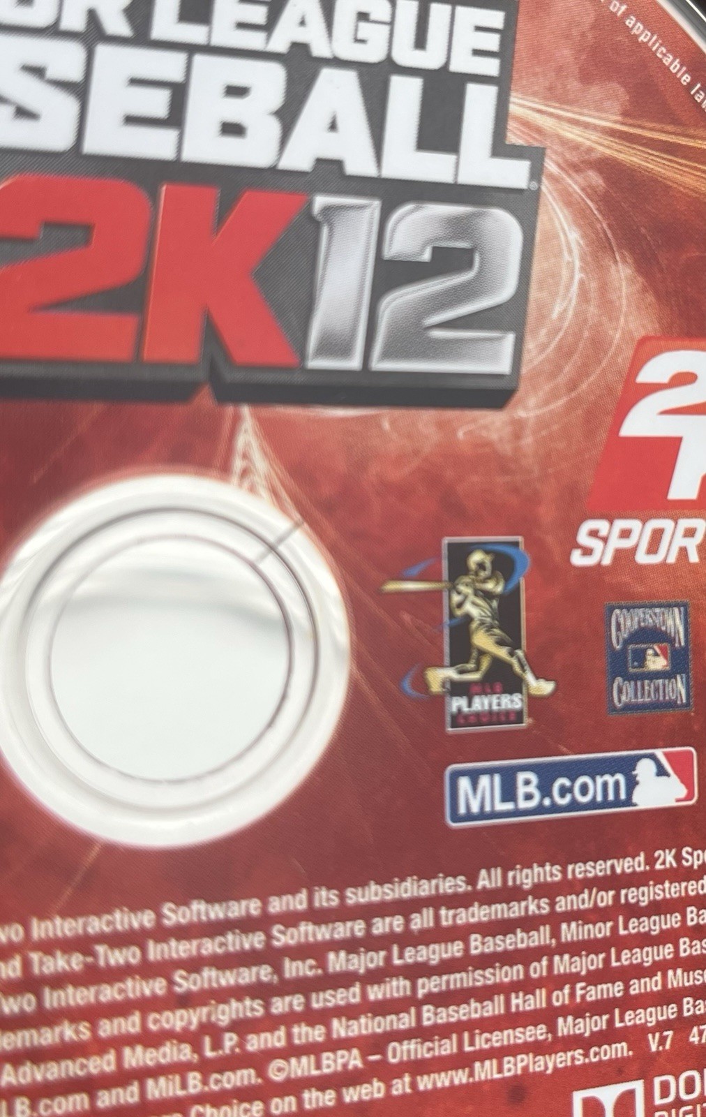 Major League Baseball 2K12 (Sony PlayStation 3, PS3, 2012) Complete w Manual