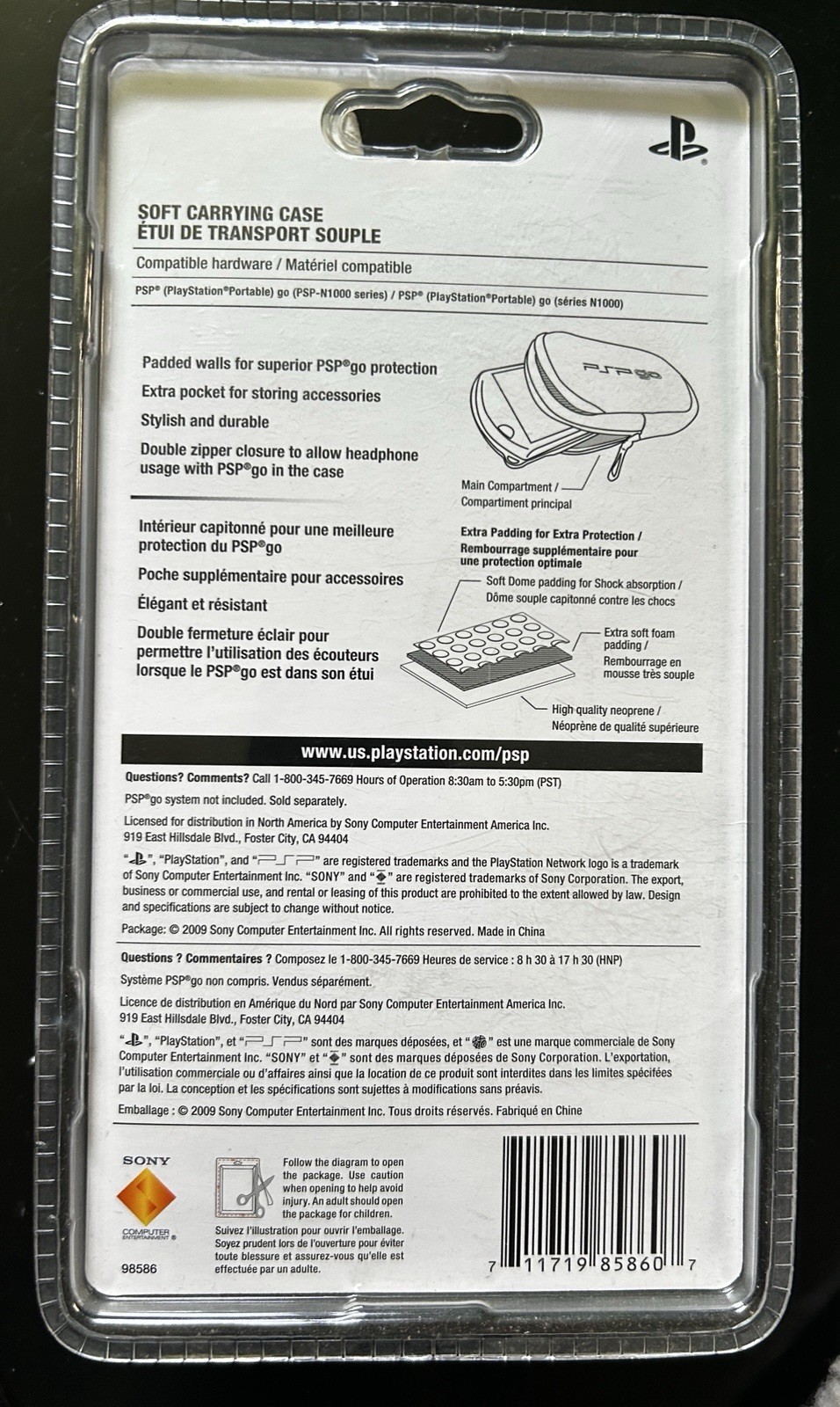 PSP Go-N1000 Soft Carrying Case – New Factory Sealed SERIOUS REPLIES ONLY $120+