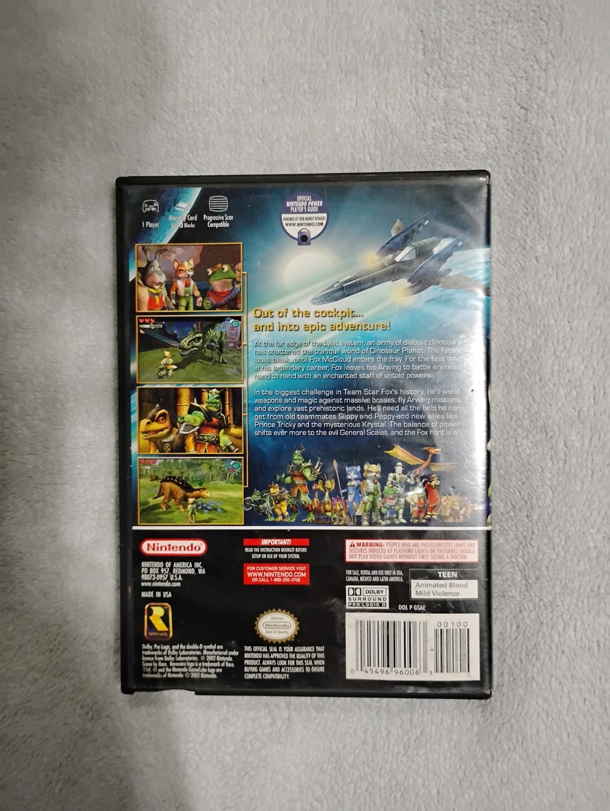 Starfox Adventures Cib w Disc & Manual