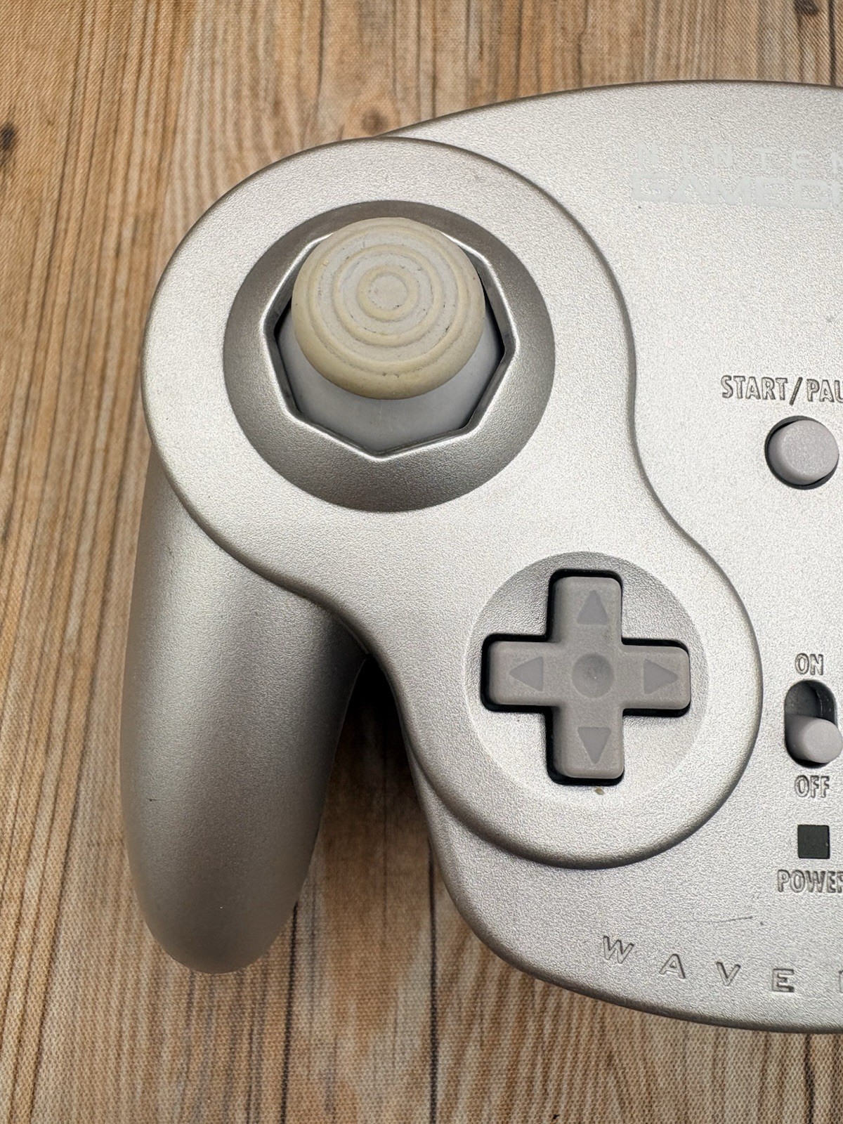Nintendo GameCube WaveBird Wireless Controller Platinum Silver DOL-004 No Dongle