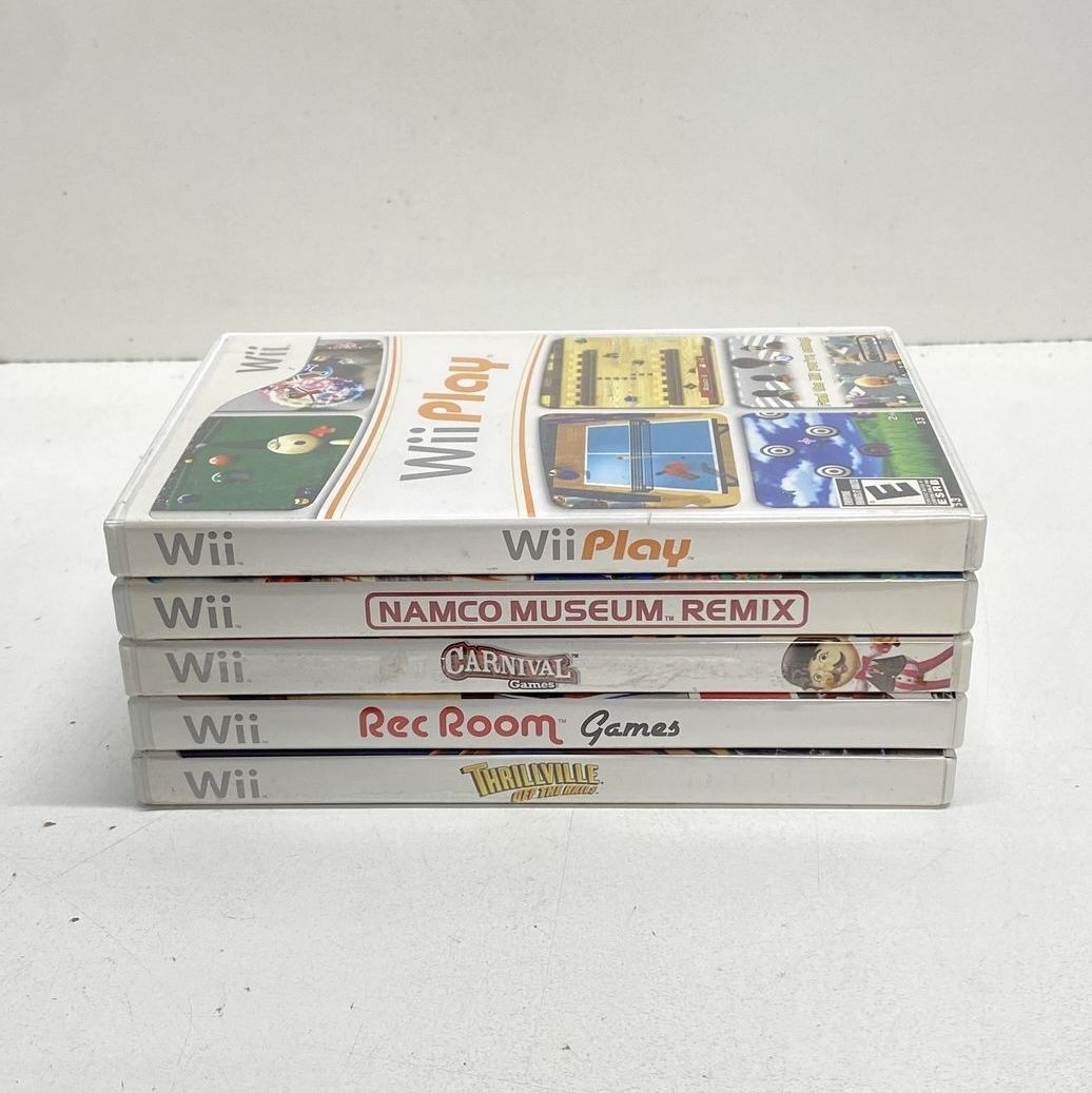 Carnival Games Wii Play 5 Nintendo Wii Game Lot 2000s CIB Complete