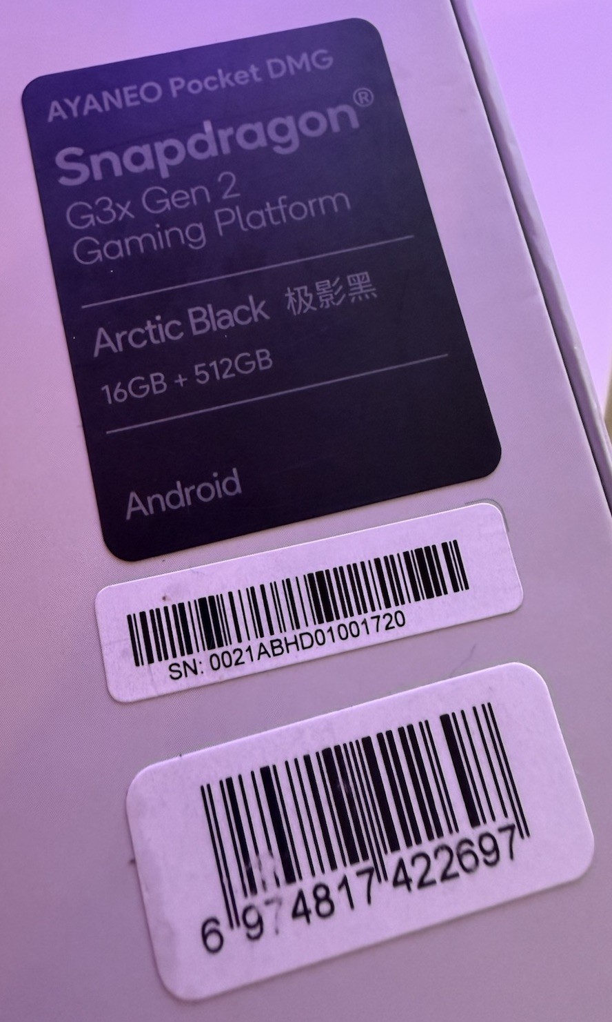 AYANEO Pocket DMG 512GB, 16GB RAM, 3.9″ OLED, Black, Android 13 With Case