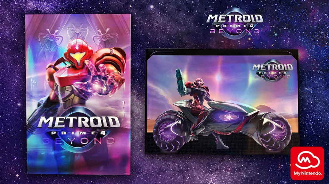 Metroid Prime 4 Beyond HOLOGRAPHIC POSTER SET 11.75″ x 18″ My Nintendo Exclusive
