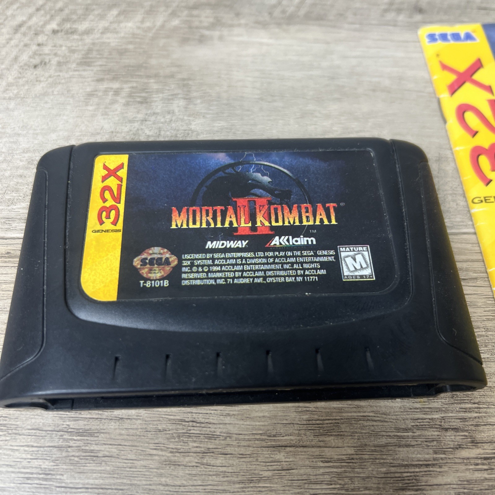 Acclaim Entertainment Mortal Kombat II Sega Genesis 32X Fighting M 1994