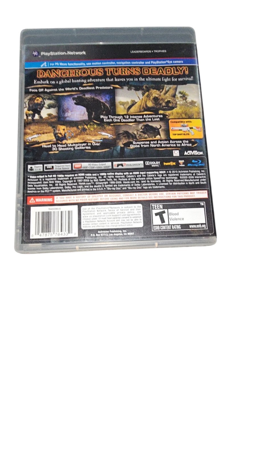 Cabela’s Dangerous Hunts 2011 (Sony PlayStation 3, 2010)