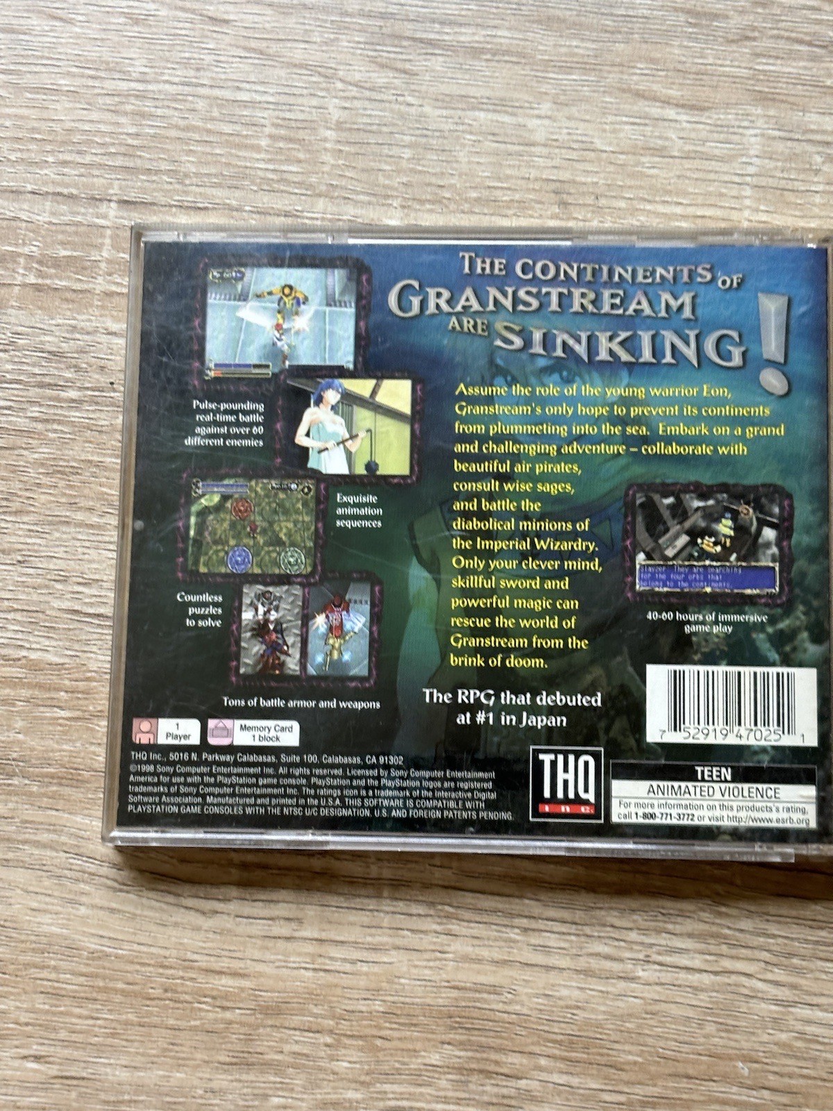 Granstream Saga (Sony PlayStation 1, 1998) CIB