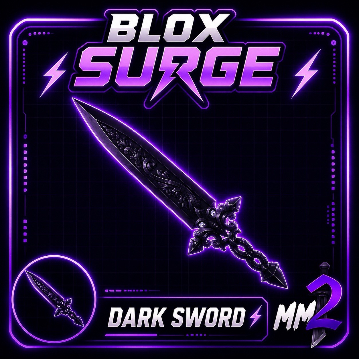 Murder Mystery 2 MM2 Darksword Godly Knifes and Guns