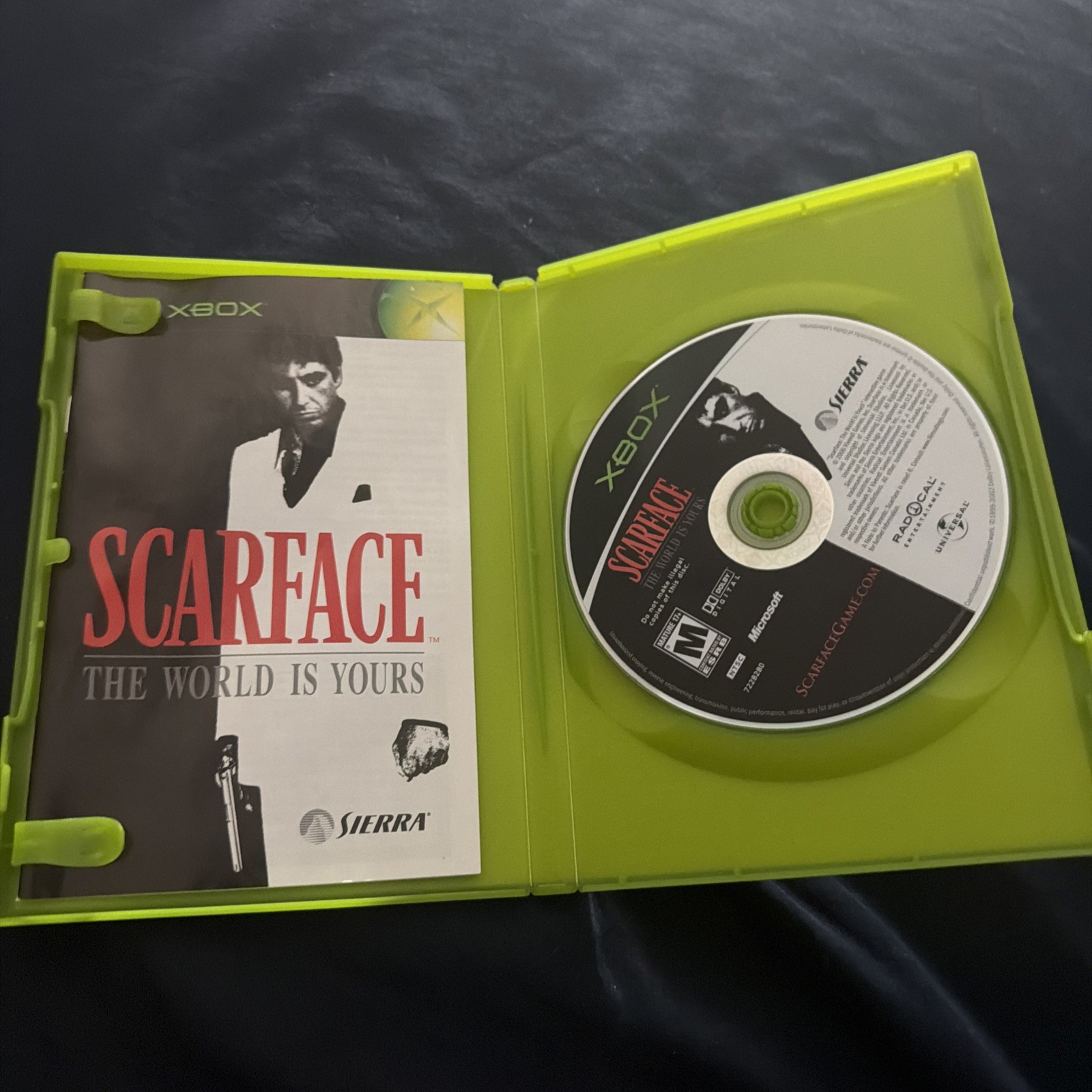 Scarface: The World is Yours (Microsoft Xbox, 2006) COMPLETE