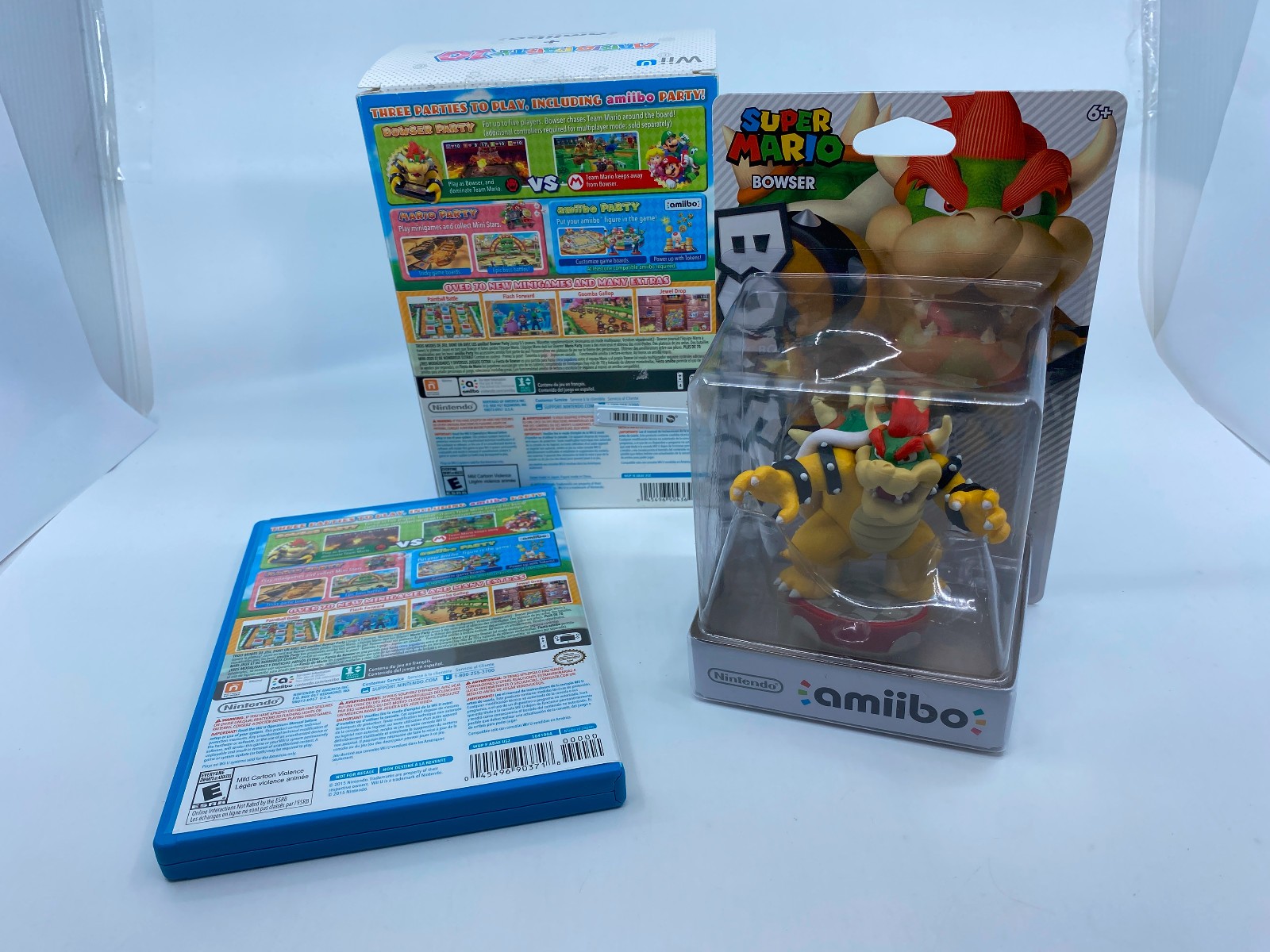 NEW Super Mario Bowser Amiibo & Wii U Mario Party 10 Video Game TESTED US NTSC