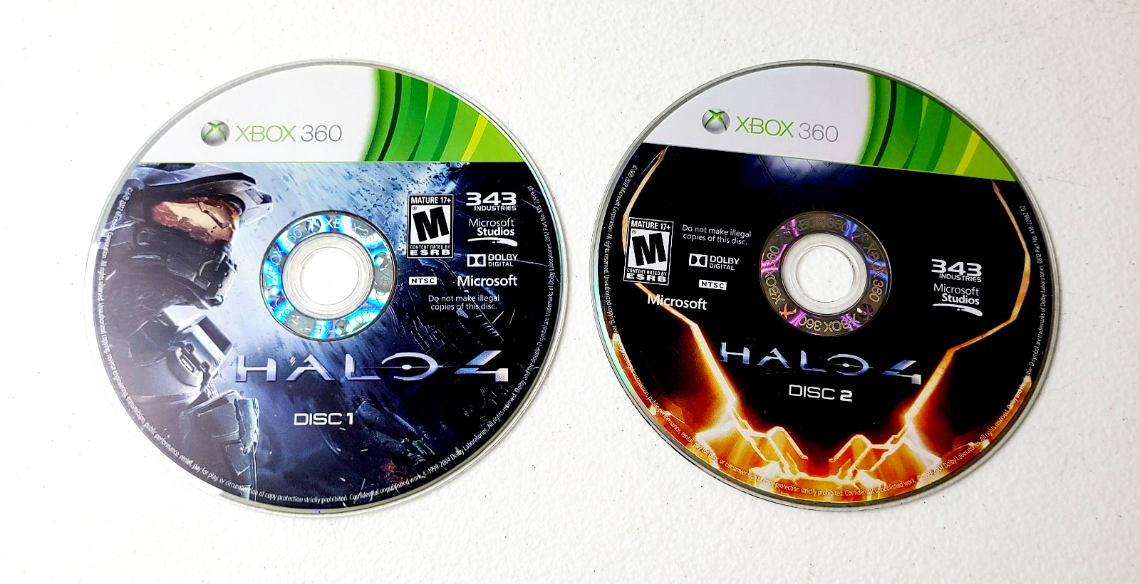 Halo 4 (Microsoft Xbox 360, 2012) Video Game No Manual TESTED & WORKING