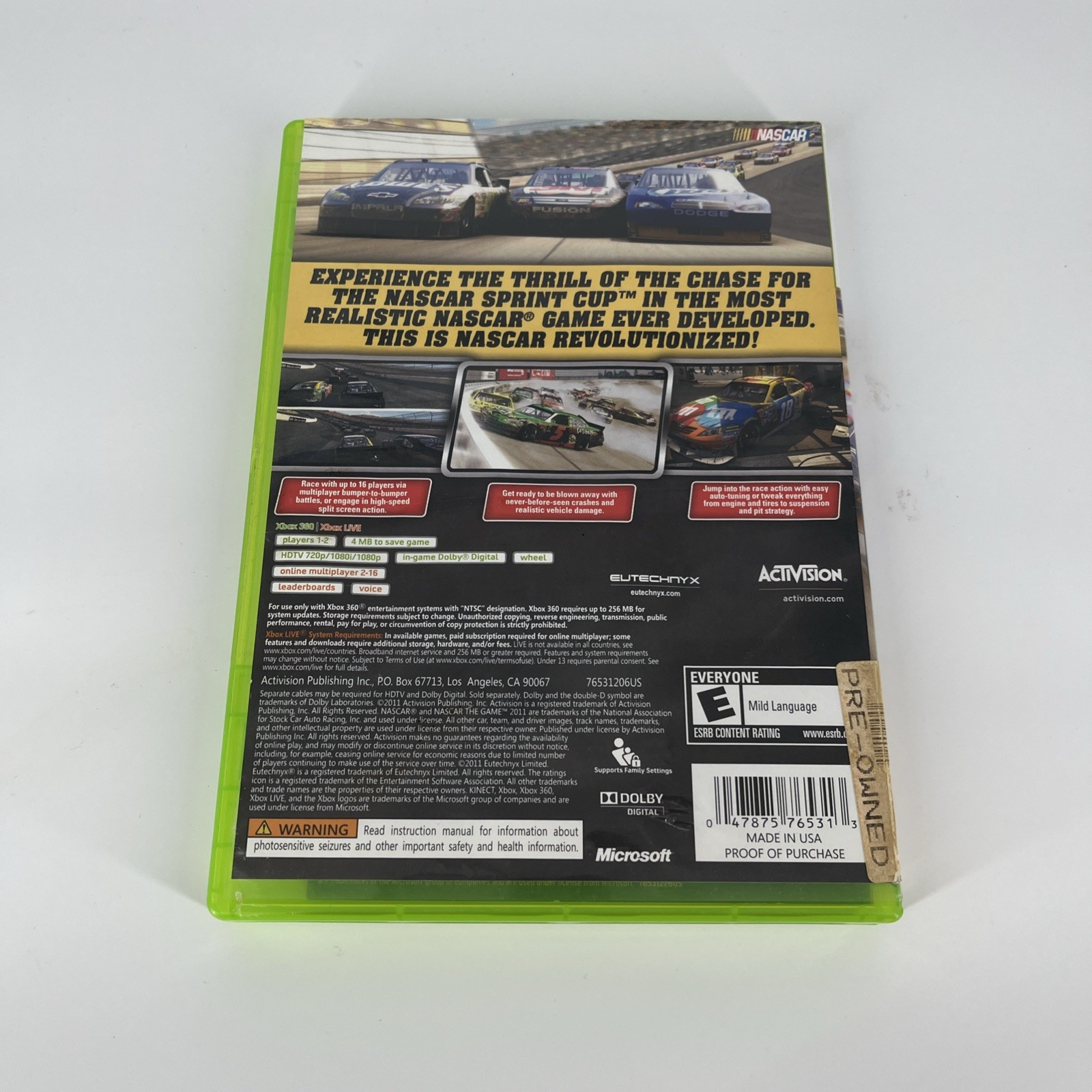NASCAR The Game 2011 (Microsoft Xbox 360)