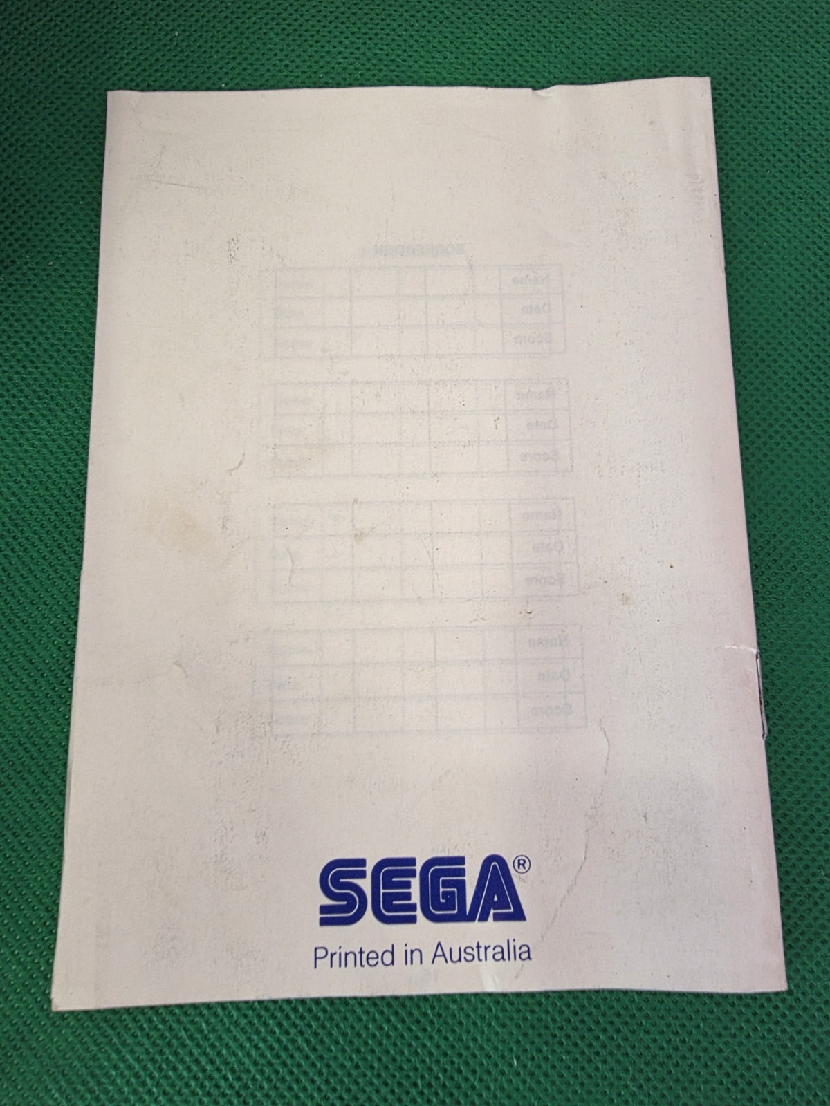 Sega Master System Taito Chase HQ Game Complete with Manual 1990 Used