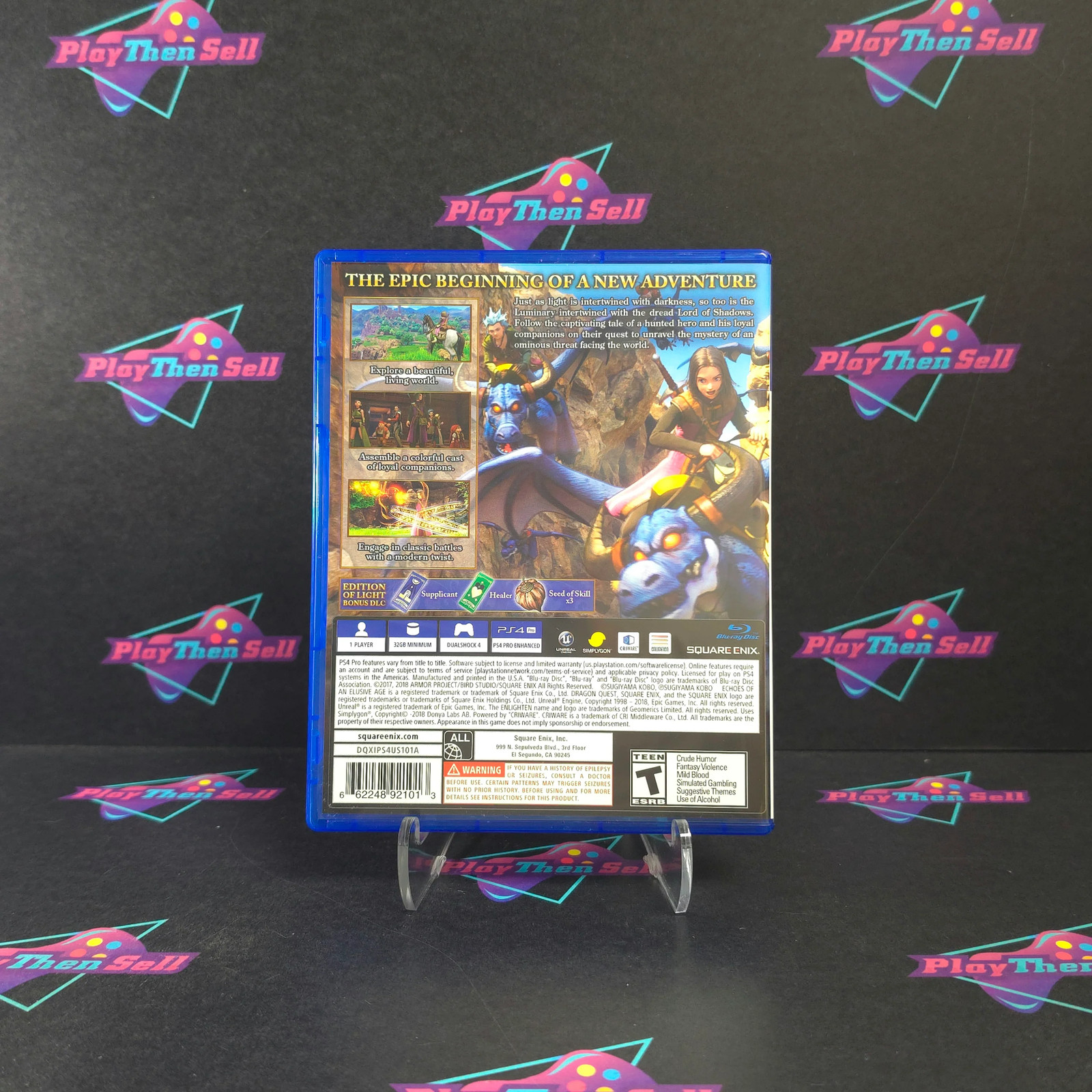 Dragon Quest XI (11) Echoes of an Elusive Age Edition of Light PS4 PlayStation
