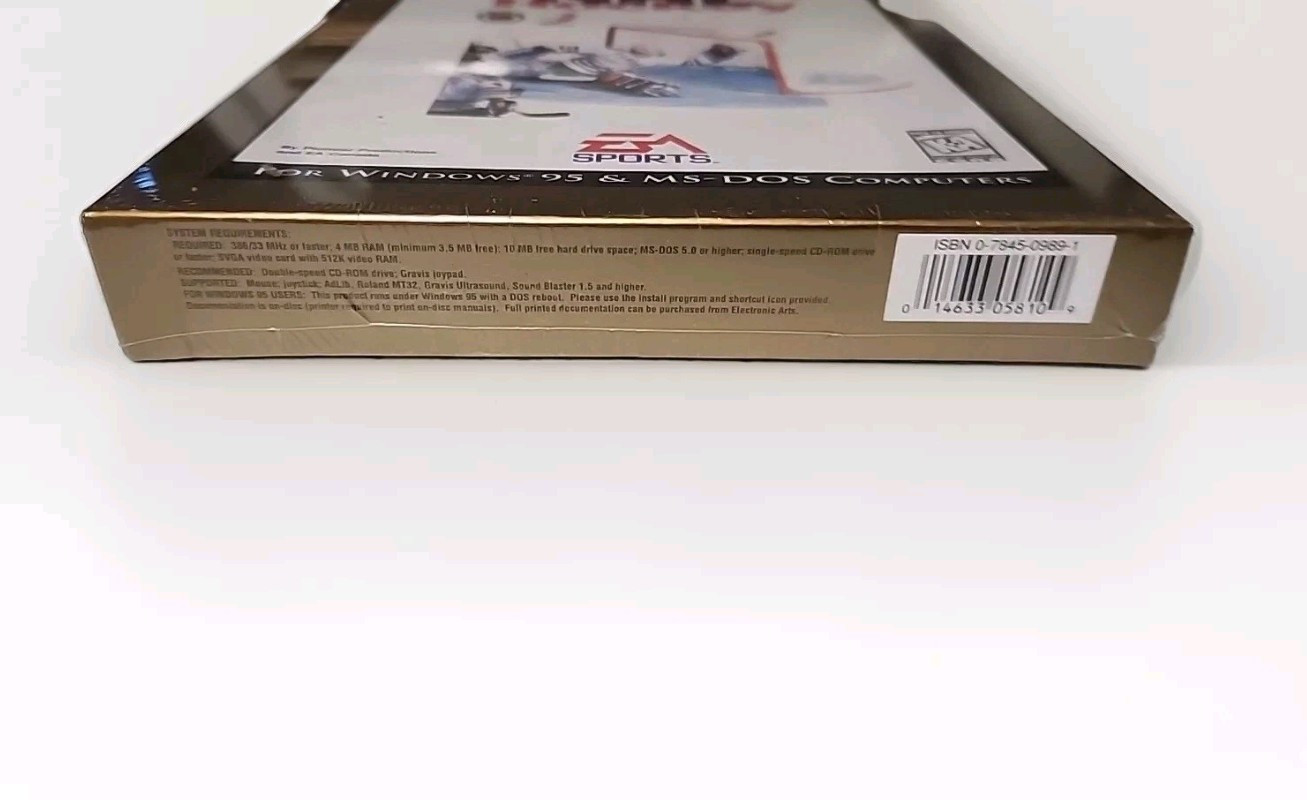 New 90s NHL Hockey: Gold Edition EA Sports PC Game CD-ROM Classics 《 SEALED 》