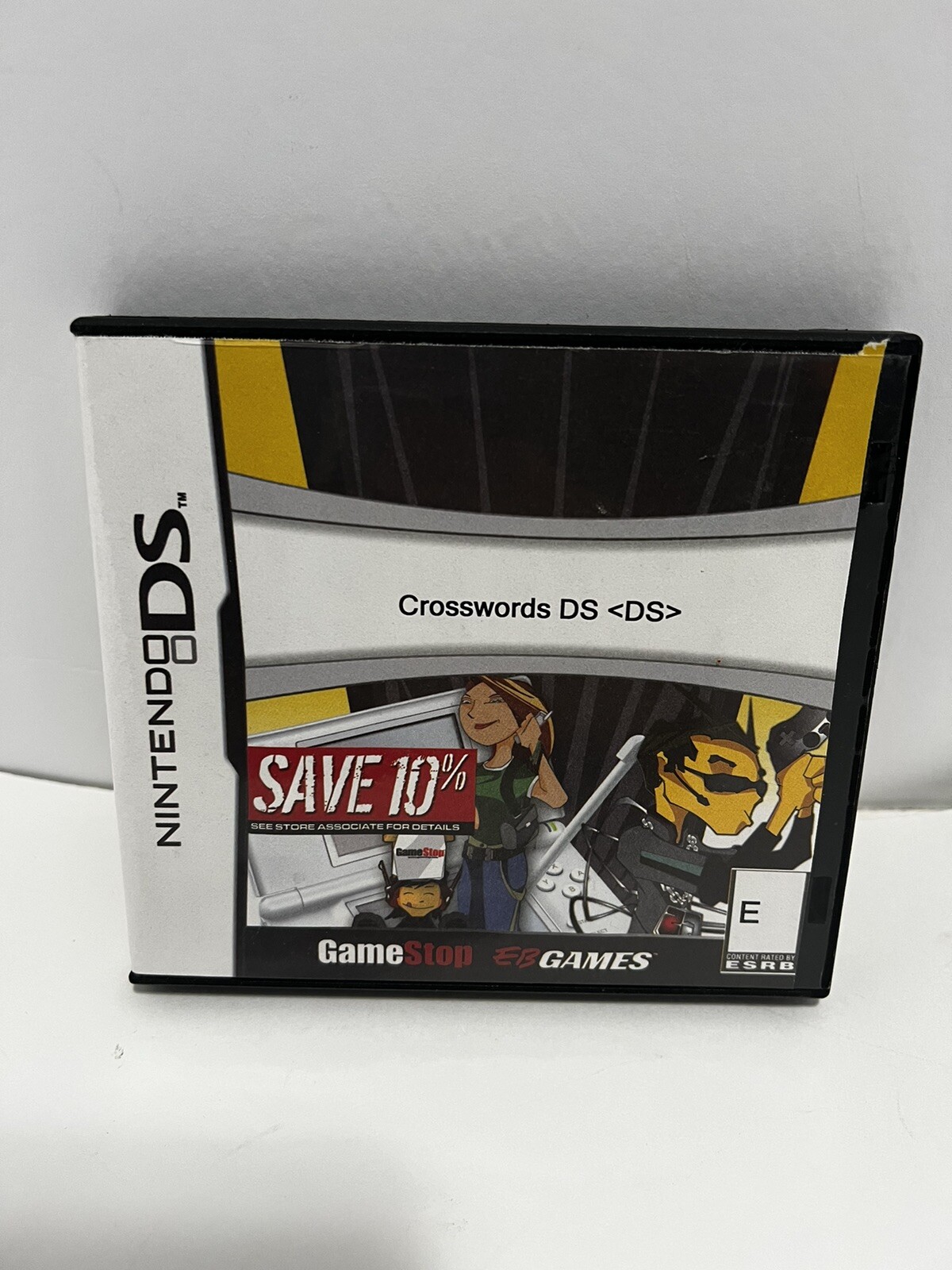 Crosswords DS (Nintendo DS, 2008) GameStop Case no manual