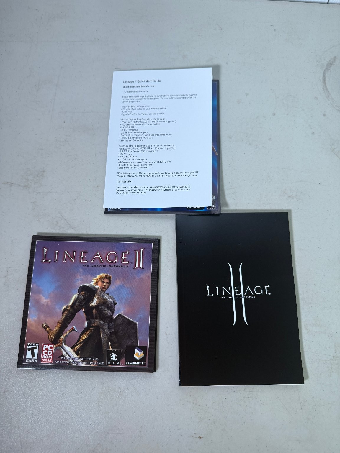 Lineage II The Chaotic Chronicle PC Video Game MMORPG Fantasy NCSoft