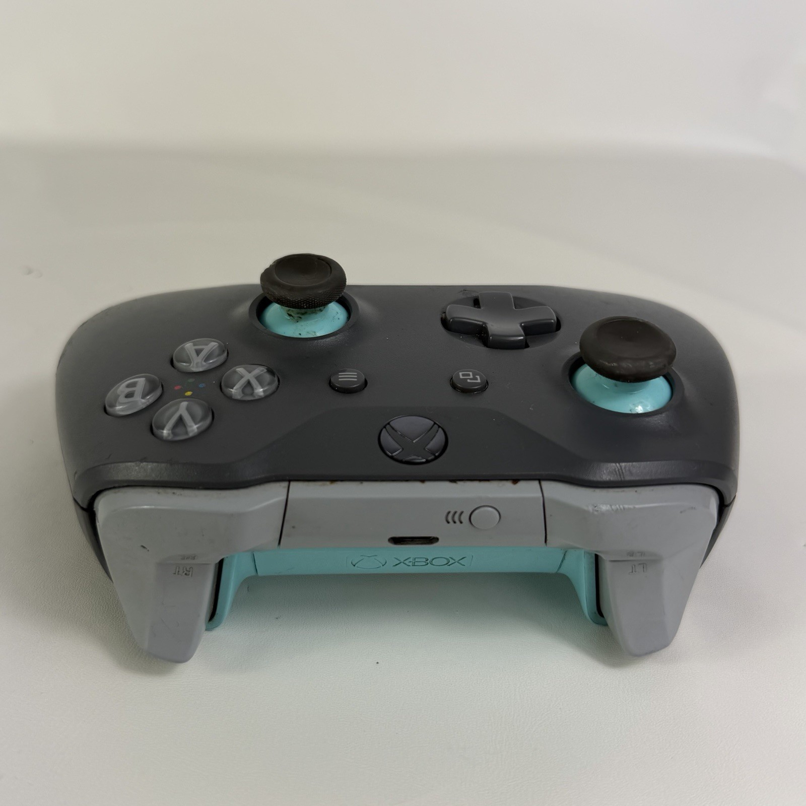 Microsoft Xbox One Wireless Controller Model 1708 Gray Light Blue