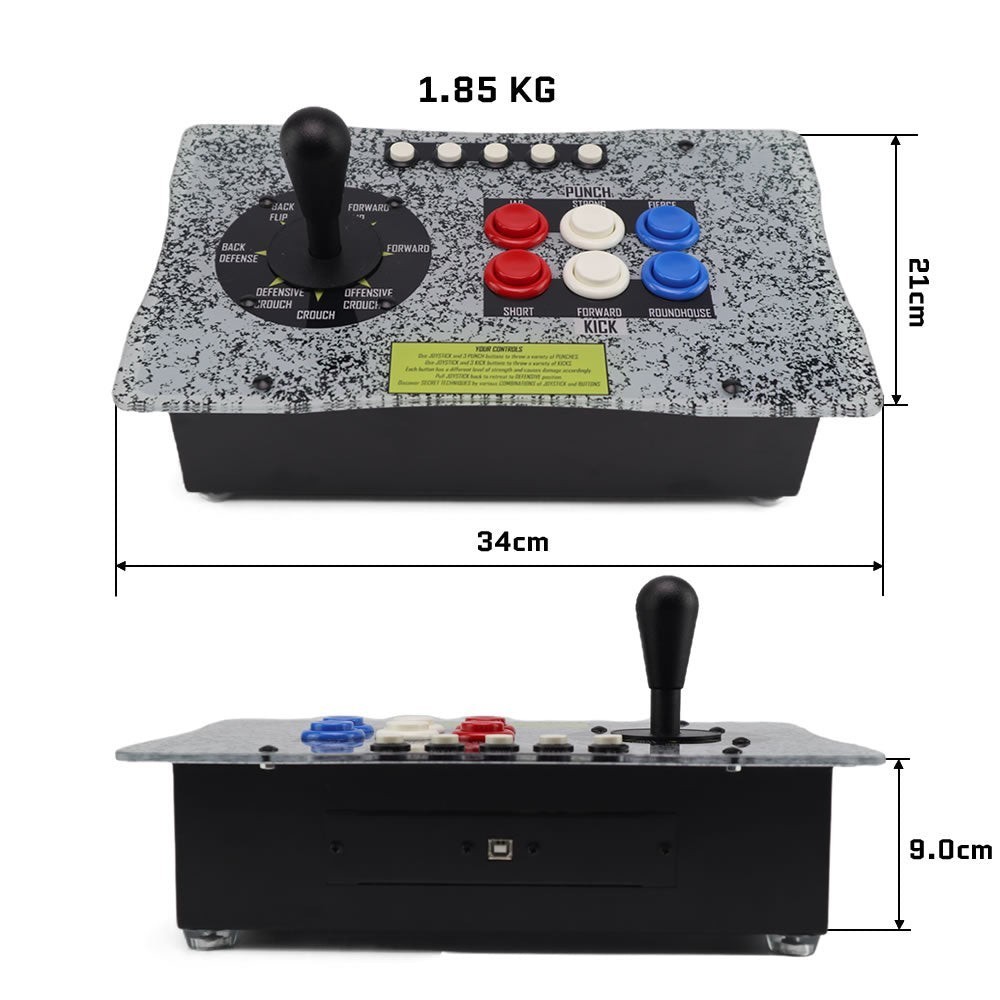FightBox R8-SF2 Street Fighter Arcade Fight Stick PC PS Xbox Switch