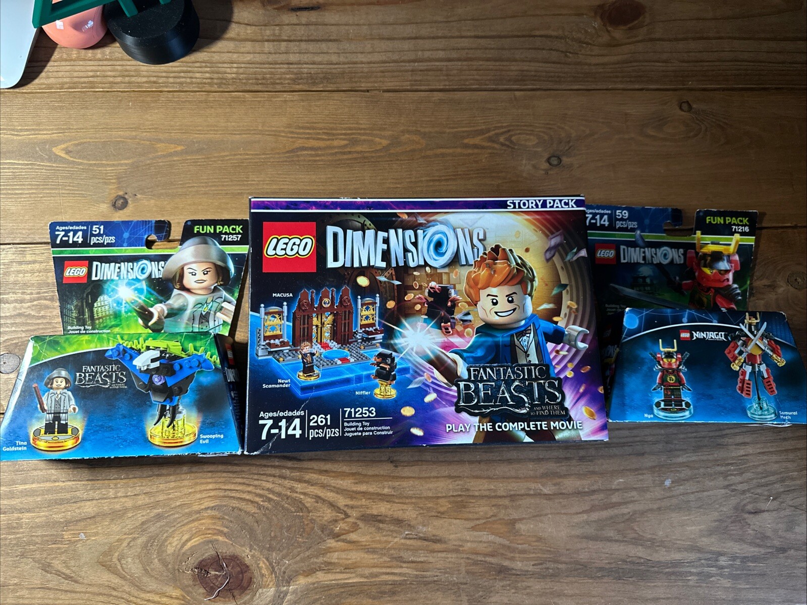 LEGO Dimensions FANTASTIC BEASTS Story Pack 71253, Tina G 71257,Ninjago 71216