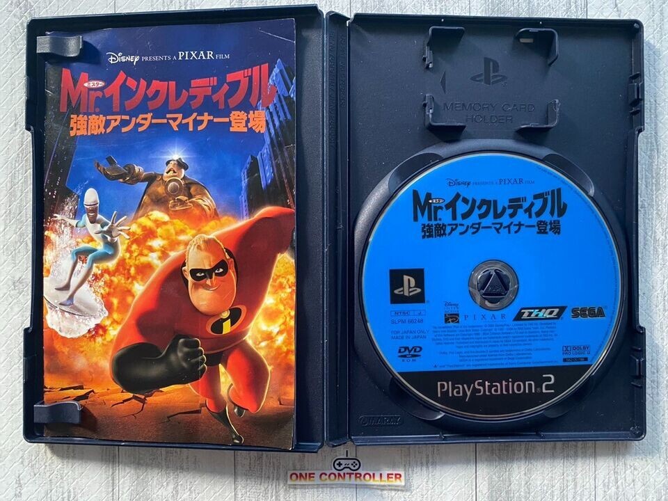 SONY PlayStation 2 PS2 Kingdom Hearts ⅠⅡ & Final Mix Mr .Incredible from Japan
