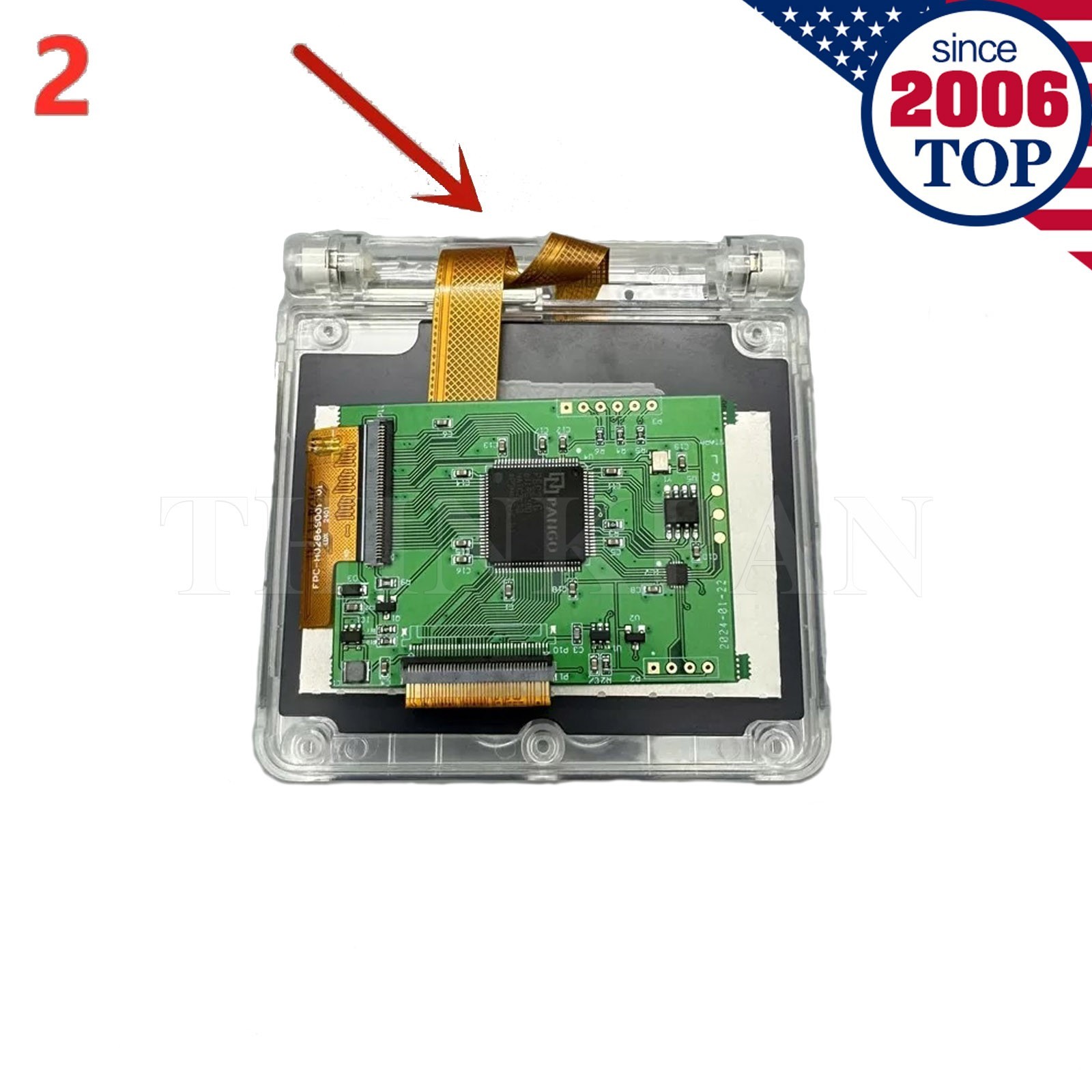 Replacement IPS 3.0 Backlight Screen for Nintendo Game Boy Advance SP GBA SP