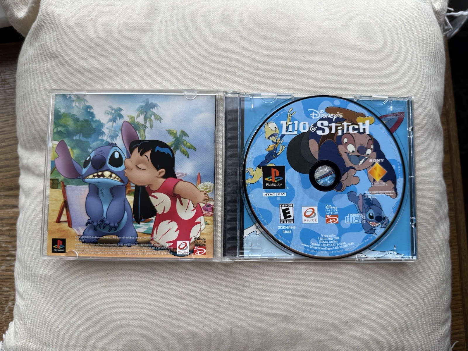 Sony PlayStation PS1 7 Game Lot w/ Cases: Pac-Man World, Lilo & Stitch, Spyro