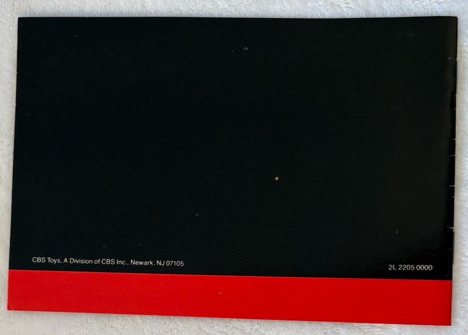 TESTED Blueprint VGC W/Manual, CBS Mailer 1983 Atari 2600 – Video