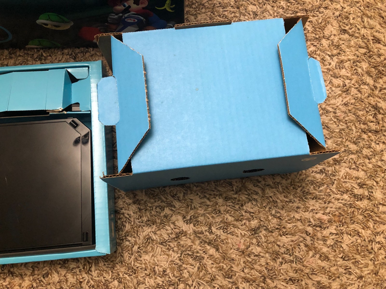 Nintendo Original Wii Mario Kart Bundle Black Console With Wii Wheel Sealed game