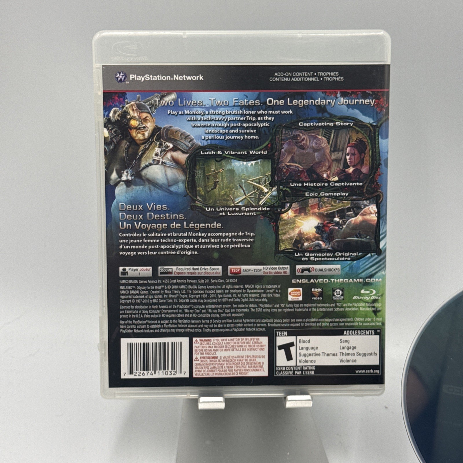 Enslaved: Odyssey to the West (Sony PlayStation 3, 2010) – Complete CIB, TESTED