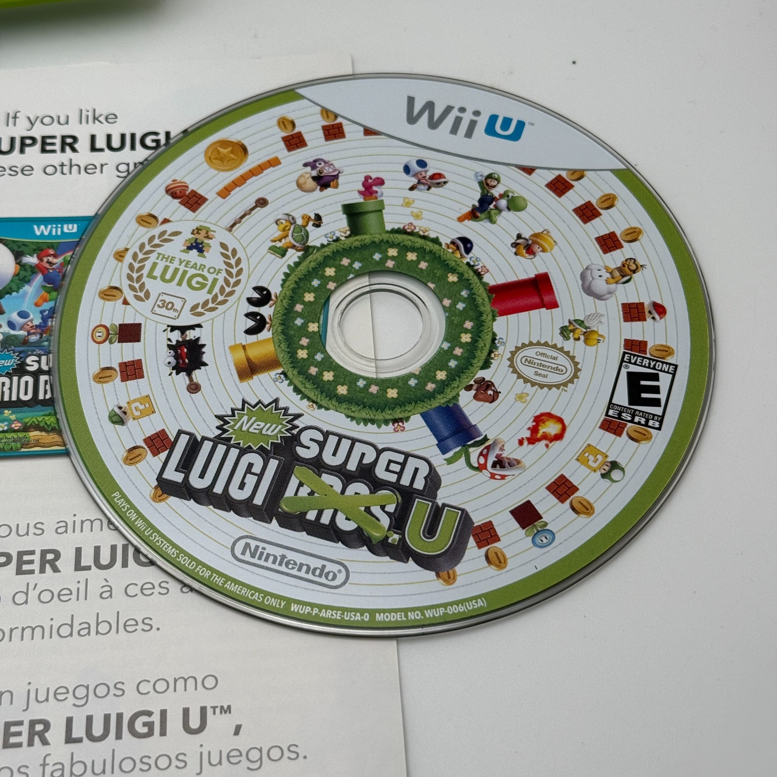 New Super Luigi U (Nintendo Wii U, 2013) CIB