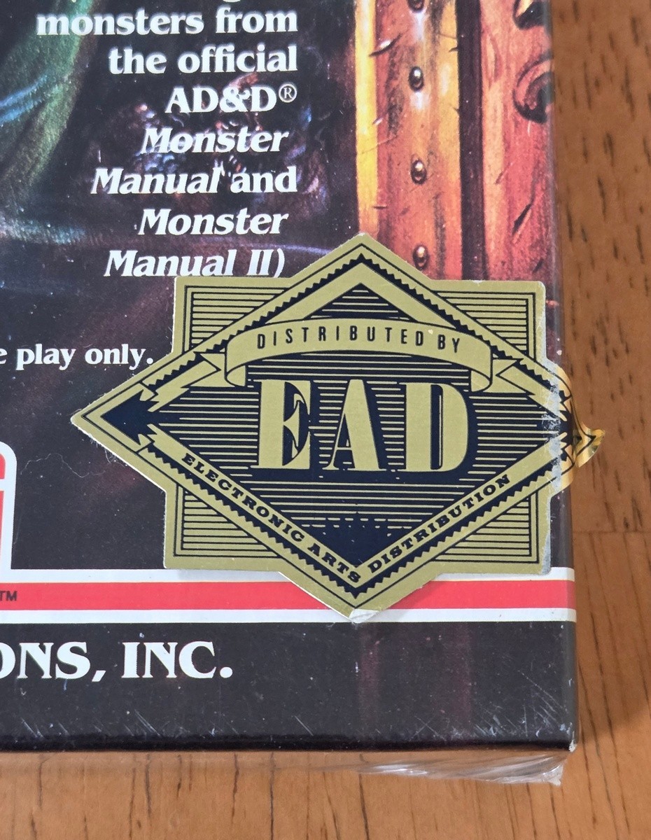 New Sealed AD&D Dungeon Masters Assistant Vol 1 PC Big Box Game IBM Complete