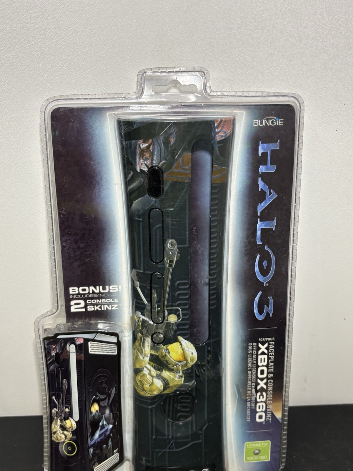 SEALED Halo 3 Master Chief Faceplate and Skin for Microsoft Xbox 360 Console NEW