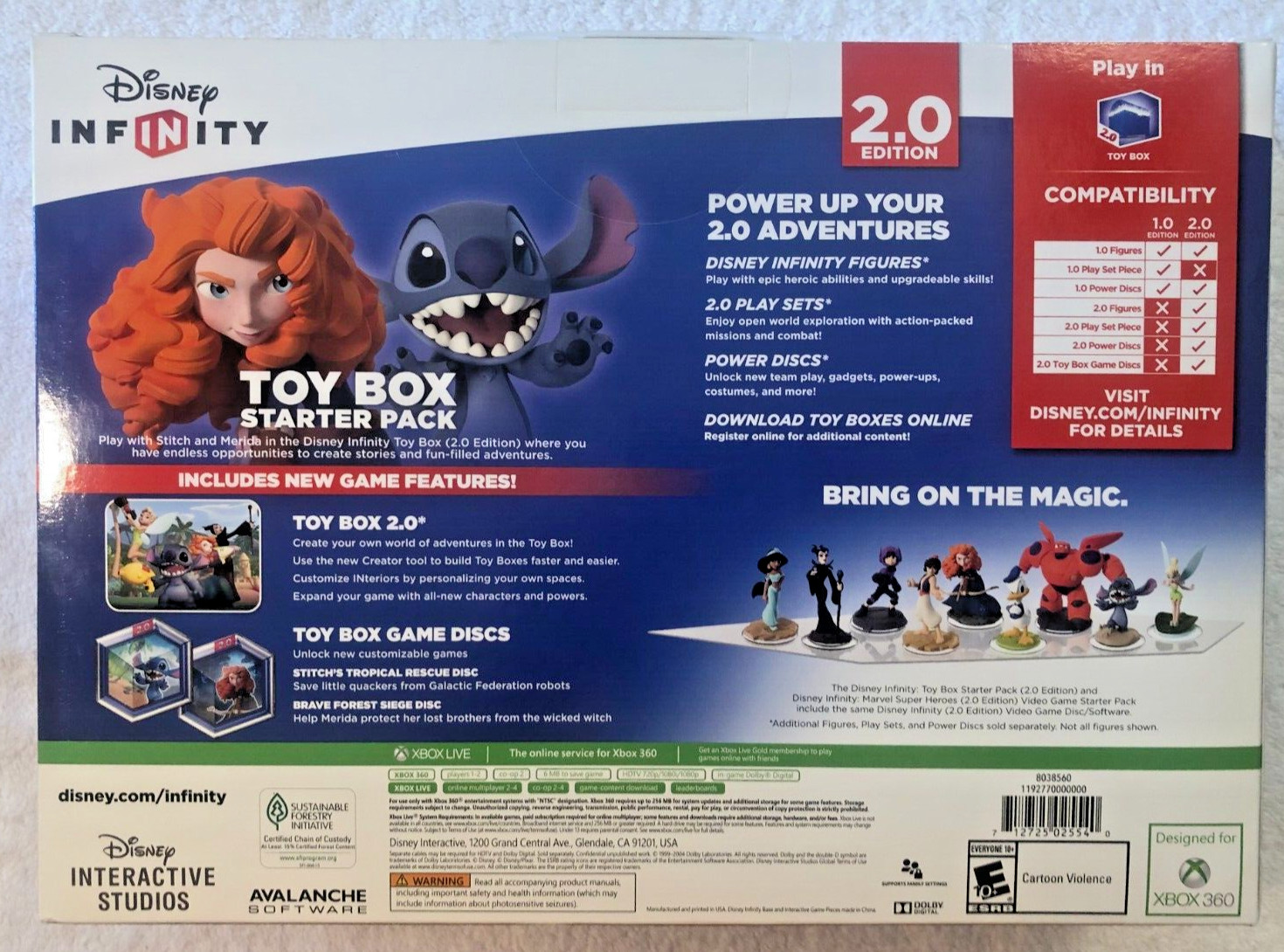 Disney Infinity Toy Box Starter Pack 2.0 Edition for Xbox 360 Merida Stitch